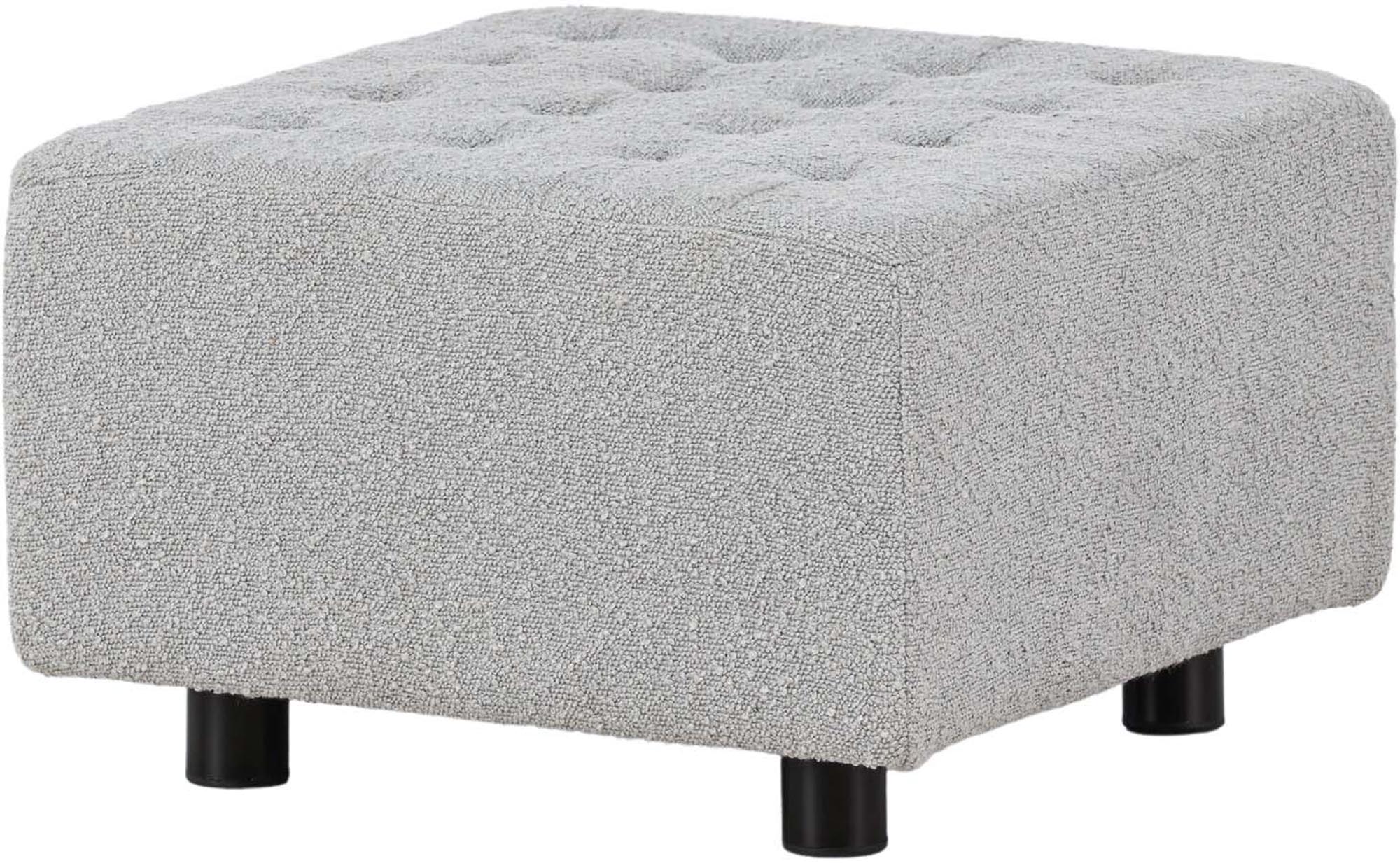 Eleganter Bowie Pouf von Venture Home in hochwertigem Boulene-Stoff. Vielseitig einsetzbar als Sitzgelegenheit oder Fußhocker.