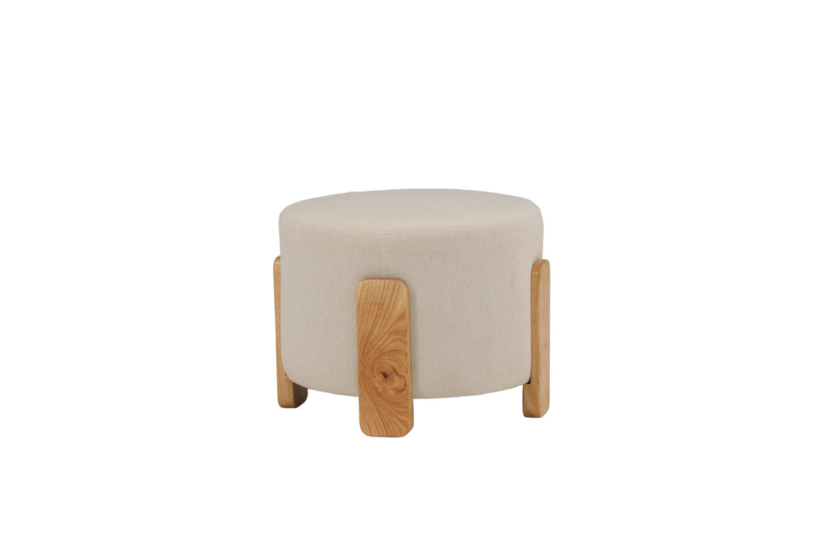 Coffey Ottomane / Pouf in Weiss präsentiert im Onlineshop von KAQTU Design AG. Ottoman ist von Venture Home