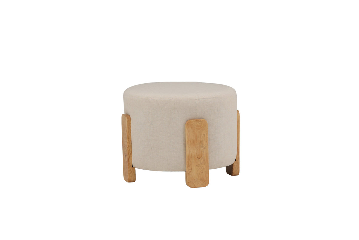 Coffey Ottomane / Pouf in Weiss präsentiert im Onlineshop von KAQTU Design AG. Ottoman ist von Venture Home