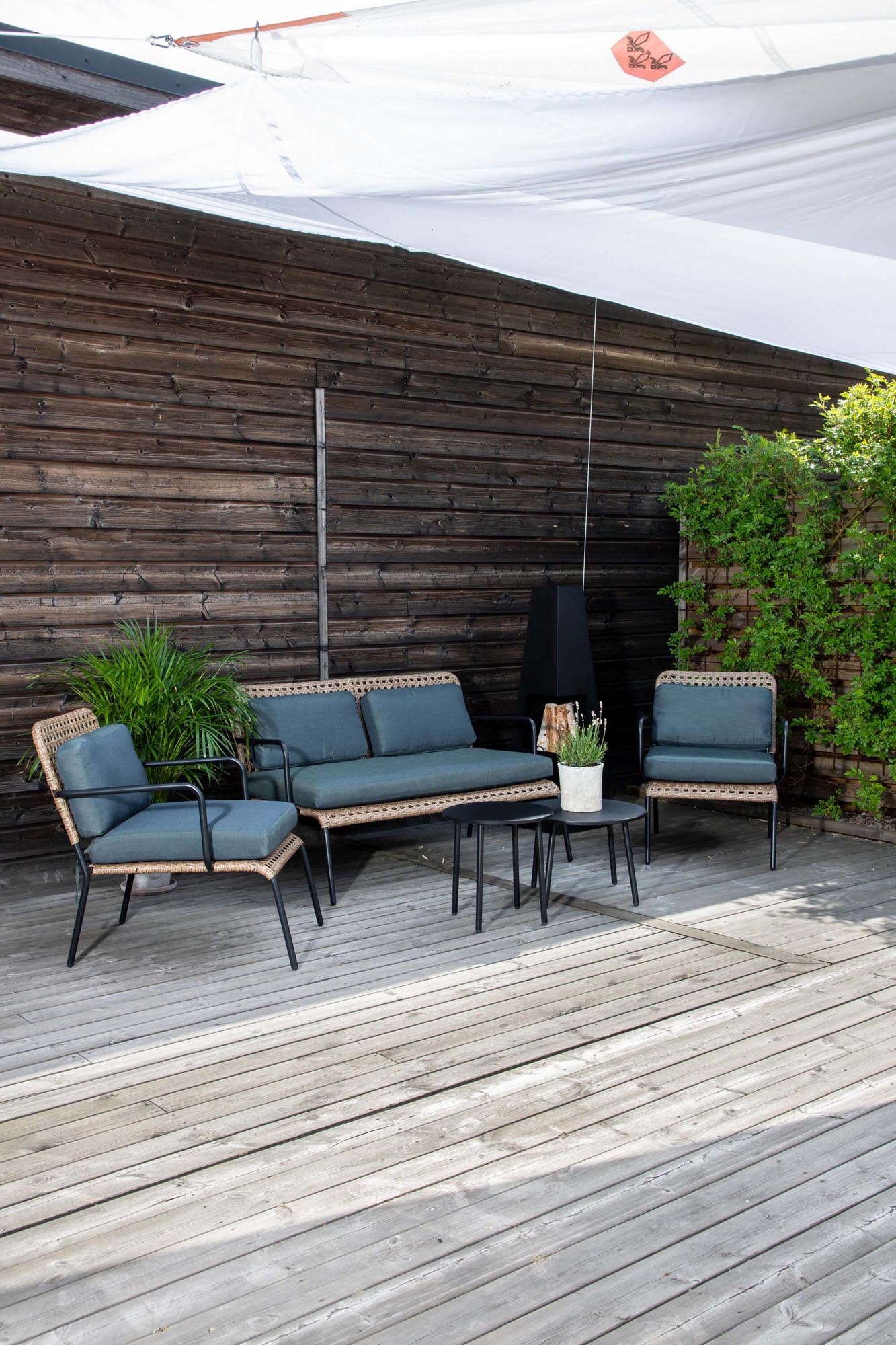 Elegantes Paola Outdoorset: Perfekte Entspannung im Freien geniessen.