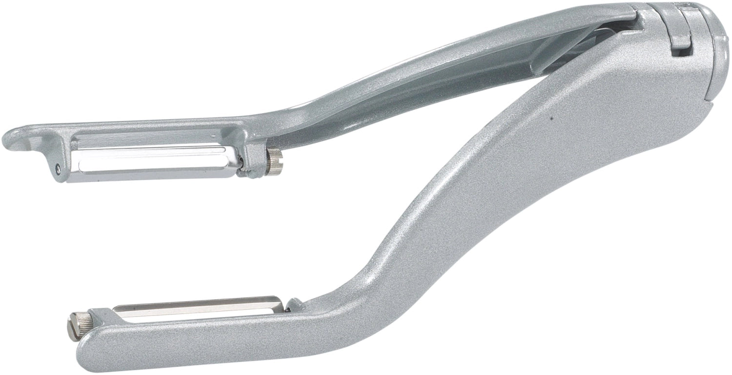 Entdecken Sie den hochwertigen Gemüse- und Doppelschäler Peel-Star Alu von Westmark. Ideal zum Schälen von Obst und Gemüse, langlebig, ergonomisch und spülmaschinenfest.