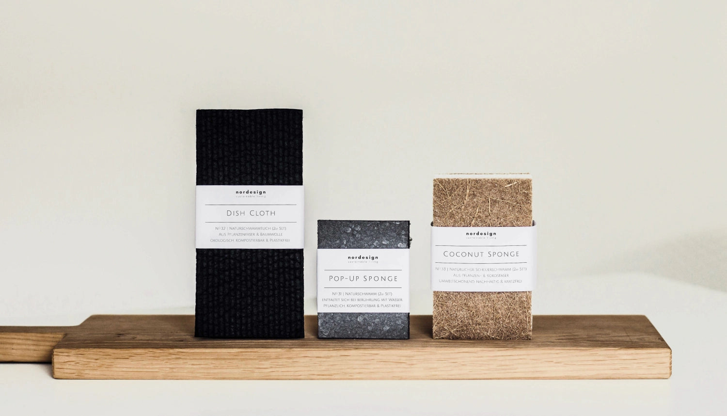 2 tissu à vaisselle set naturwamt, noir 17x8cm h1cm