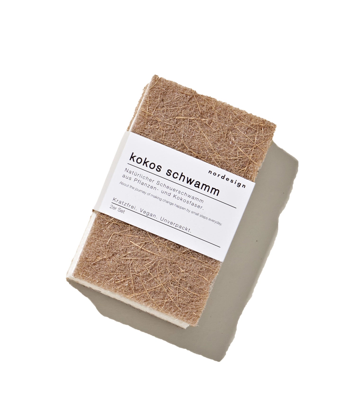 2 Set coconut sponge 11.5 x 7 cm H2 cm