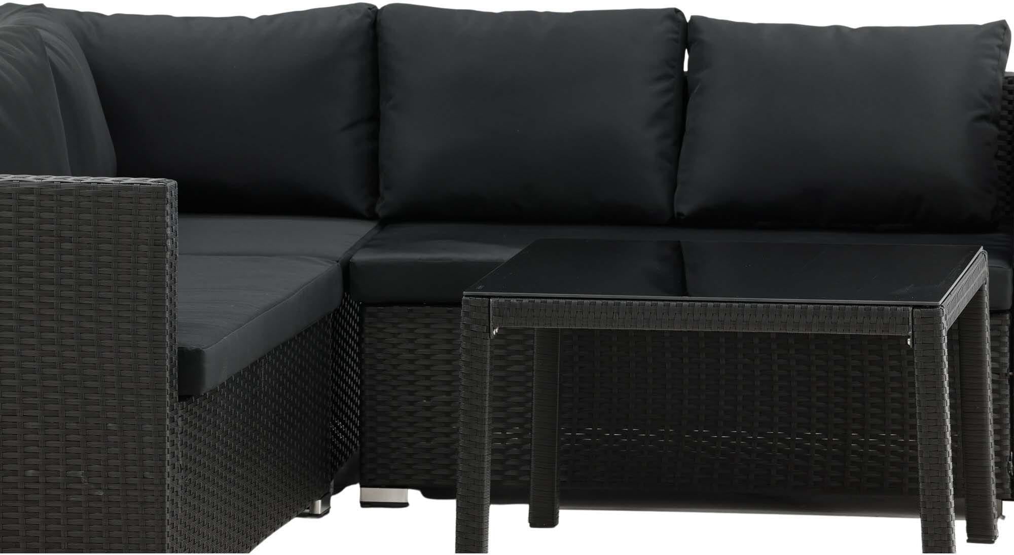 Stilvolles Kuba Ecksofa Outdoorset 70cm von Venture Home: Wetterfest, modular und ideal für entspannte Stunden im Freien.