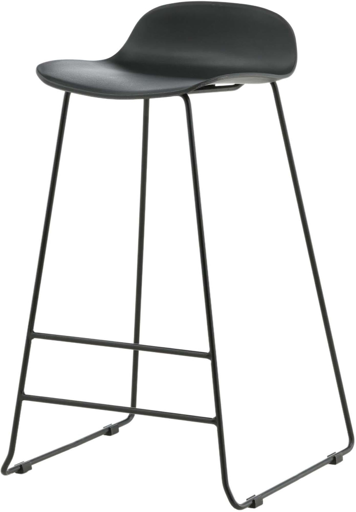 Eleganter Wave Barstuhl von Venture Home: Modernes, skandinavisches Design, stabiler Metallständer, pflegeleichter Kunststoff.