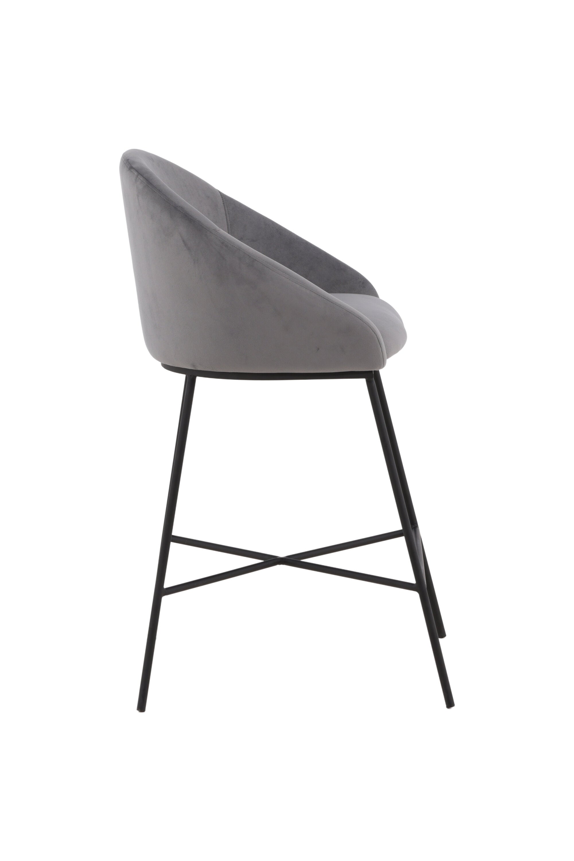 Velvet Barstuhl in Dunkelgrau präsentiert im Onlineshop von KAQTU Design AG. Barstuhl ist von Venture Home