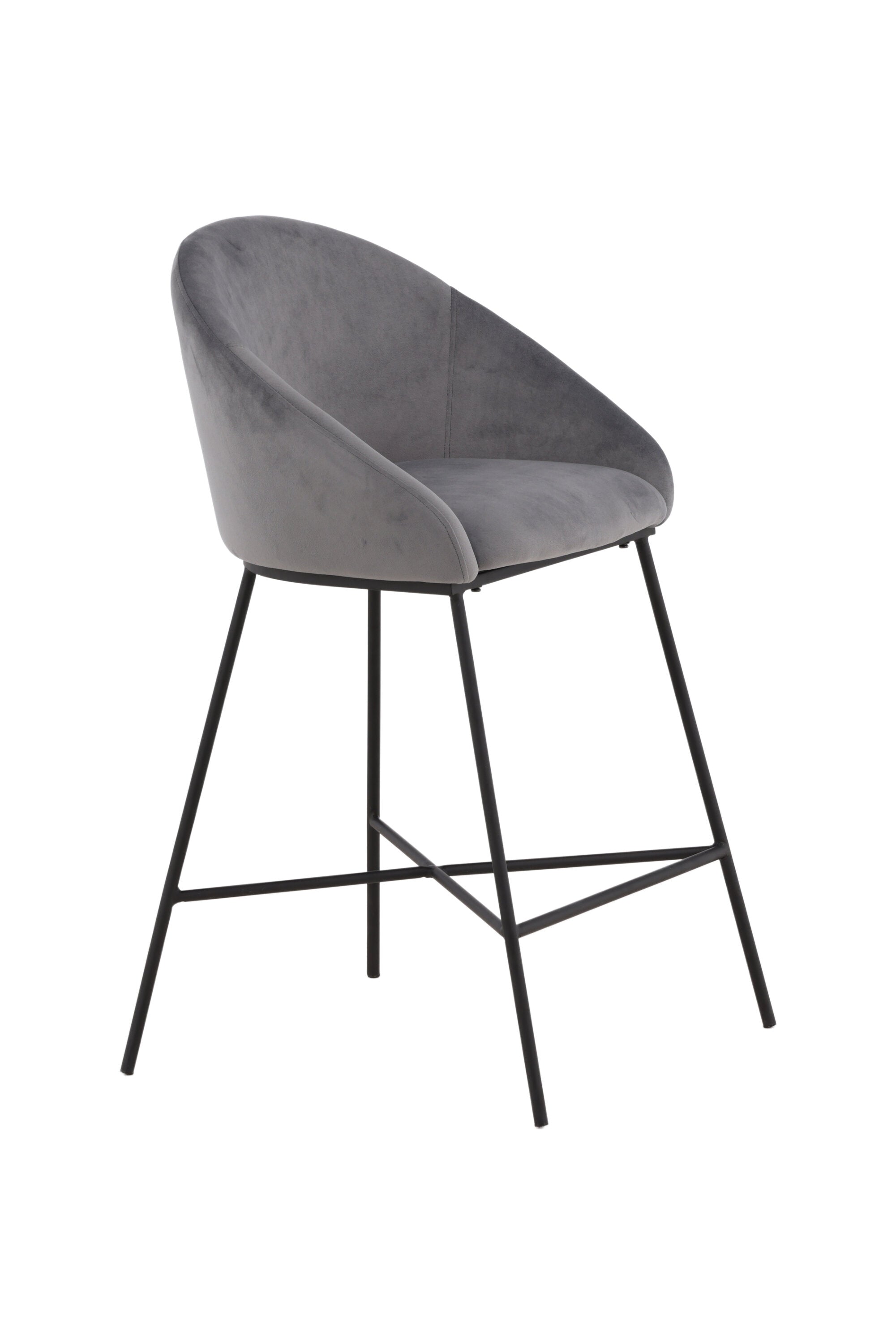 Velvet Barstuhl in Dunkelgrau präsentiert im Onlineshop von KAQTU Design AG. Barstuhl ist von Venture Home