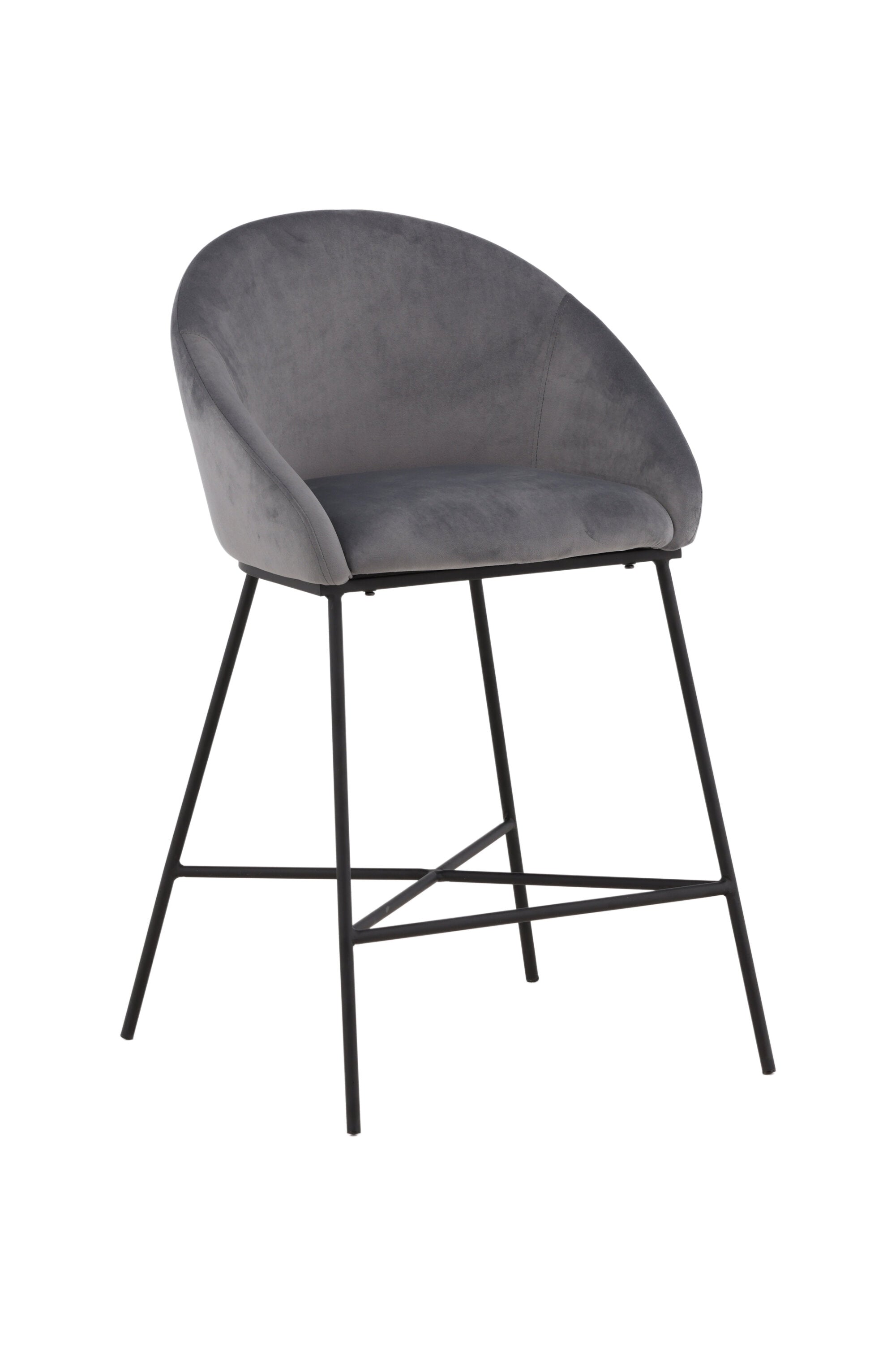 Velvet Barstuhl in Dunkelgrau präsentiert im Onlineshop von KAQTU Design AG. Barstuhl ist von Venture Home