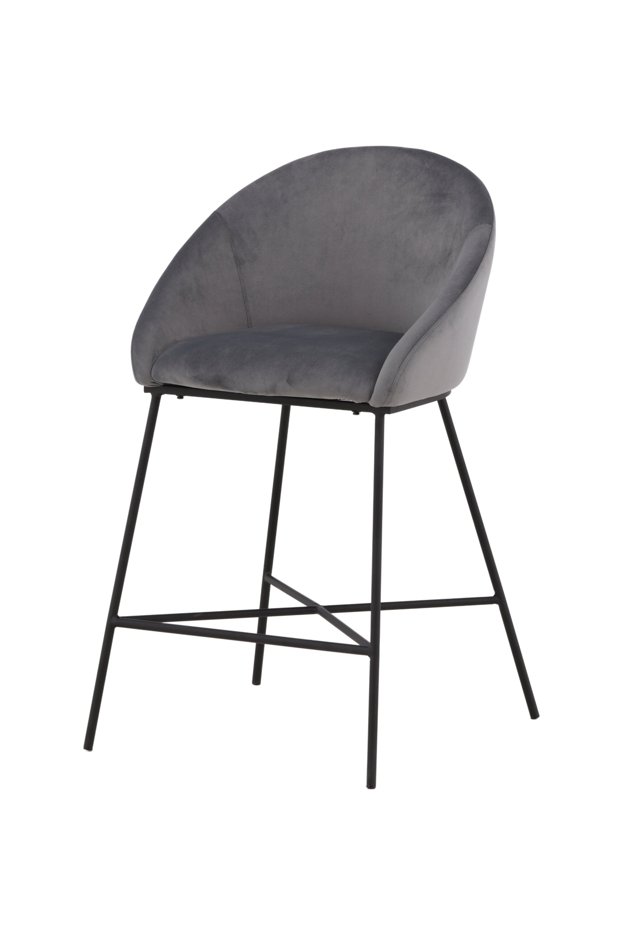 Velvet Barstuhl in Dunkelgrau präsentiert im Onlineshop von KAQTU Design AG. Barstuhl ist von Venture Home