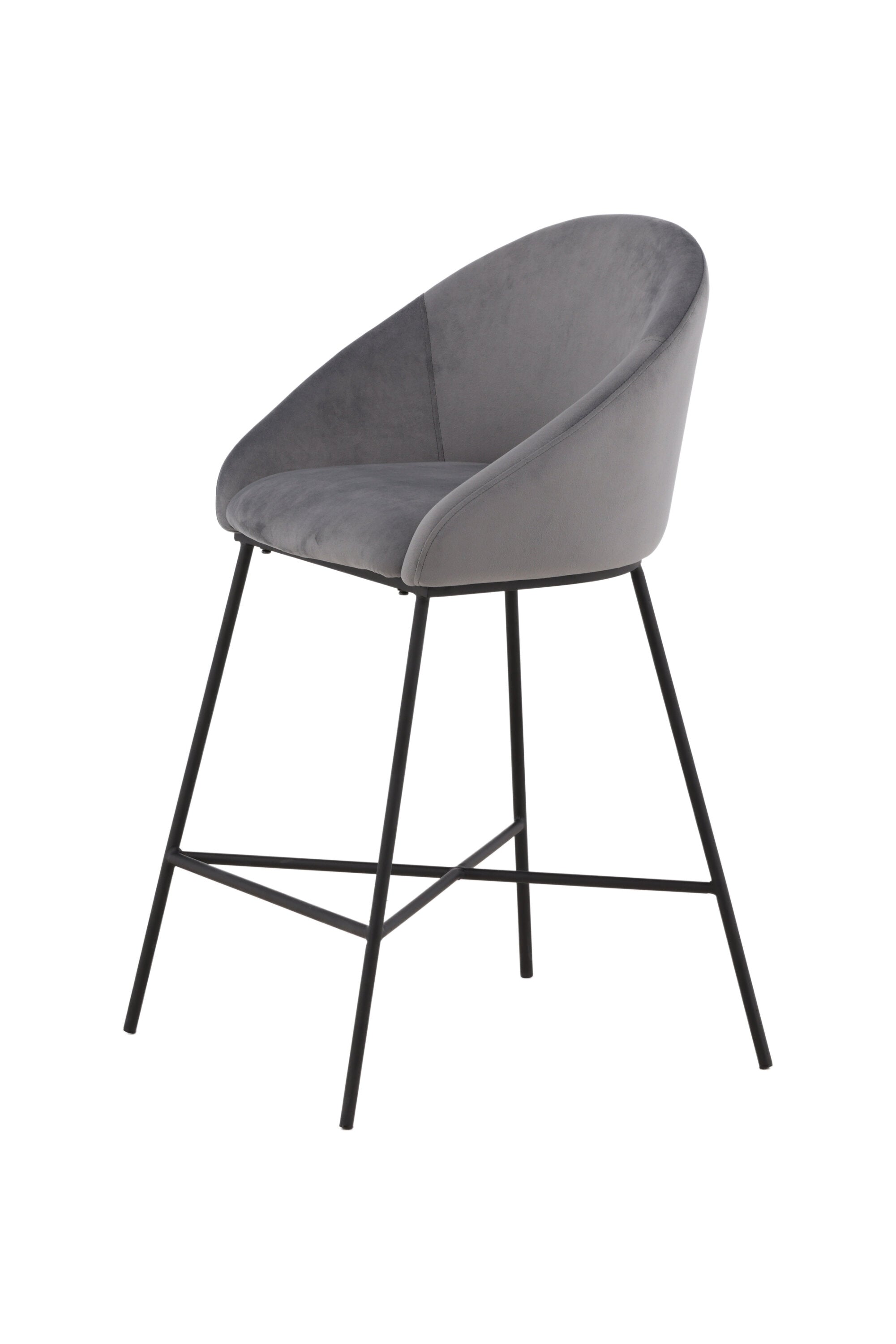 Velvet Barstuhl in Dunkelgrau präsentiert im Onlineshop von KAQTU Design AG. Barstuhl ist von Venture Home
