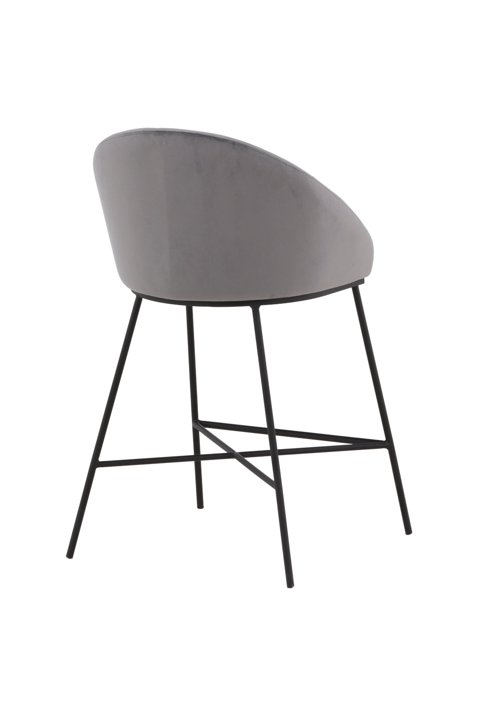 Velvet Barstuhl in Dunkelgrau präsentiert im Onlineshop von KAQTU Design AG. Barstuhl ist von Venture Home