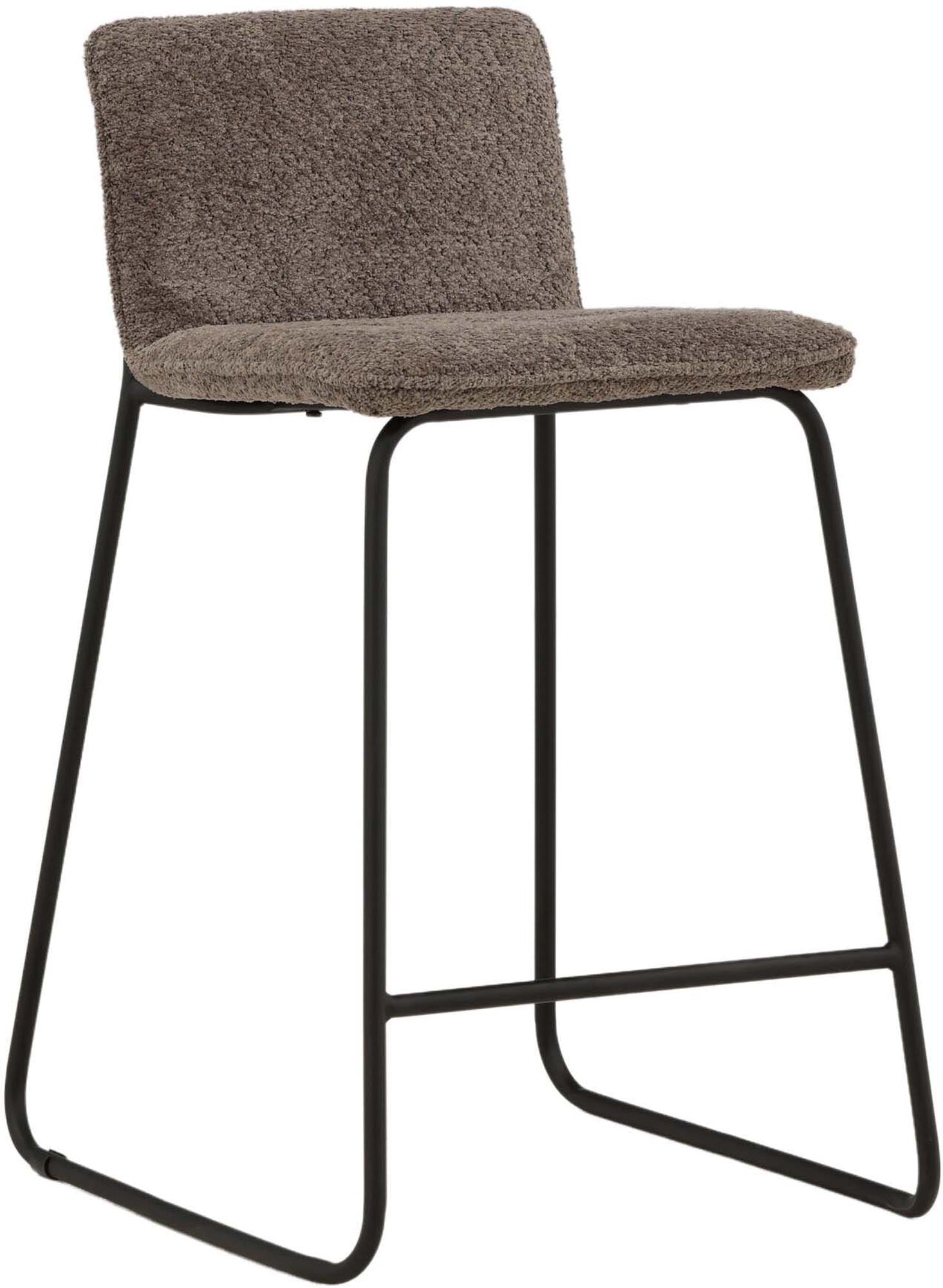 Entdecken Sie den Bisbee Barstuhl von Venture Home: skandinavisches Design, gepolsterte Mikrofaser, stabile Stahlfüße – ideal für jeden Raum!