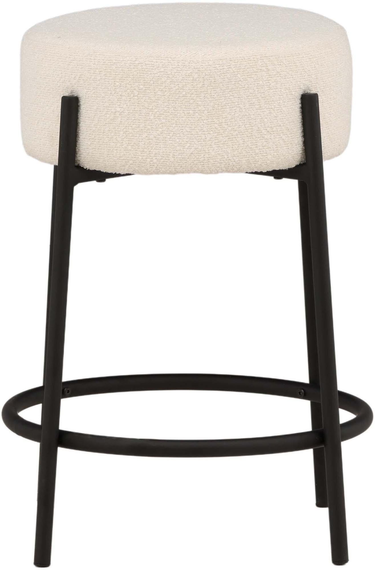 Tucson Barstuhl von Venture Home: Eleganter Komfort aus FSC®-zertifiziertem Holz und strapazierfähigem Bouclé für stilvolle Räume.