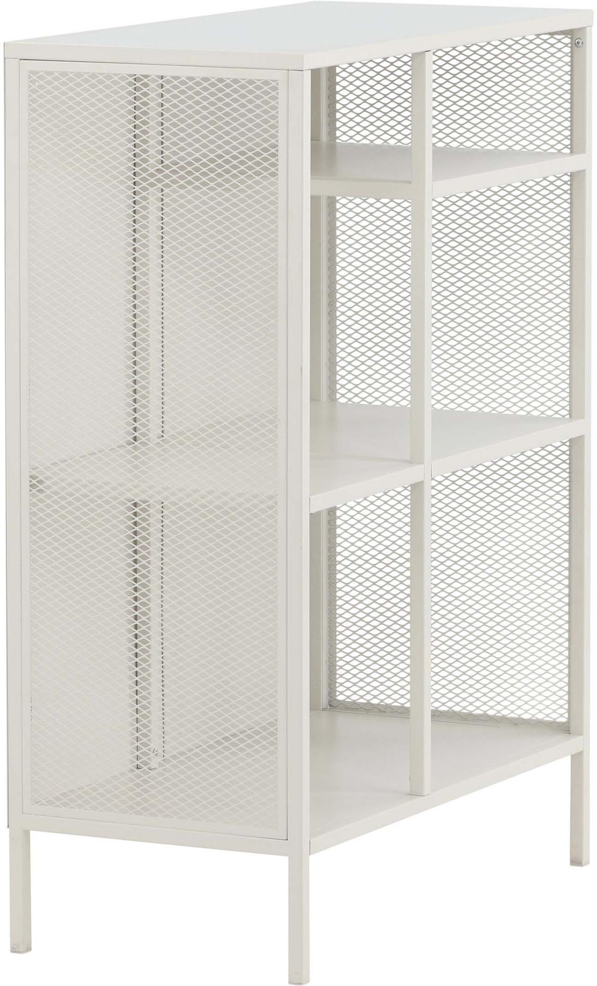 Das Mischa Regal von Venture Home kombiniert robusten Stahl mit modernem Design. Perfekt für stilvolle Präsentation Ihrer Lieblingsstücke!