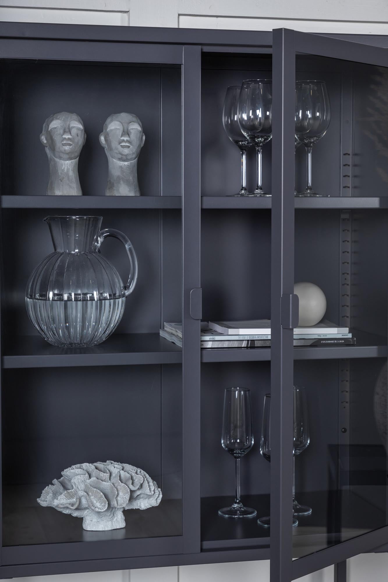 Mischa Kabinett in Grau präsentiert im Onlineshop von KAQTU Design AG. Cabinet ist von Venture Home
