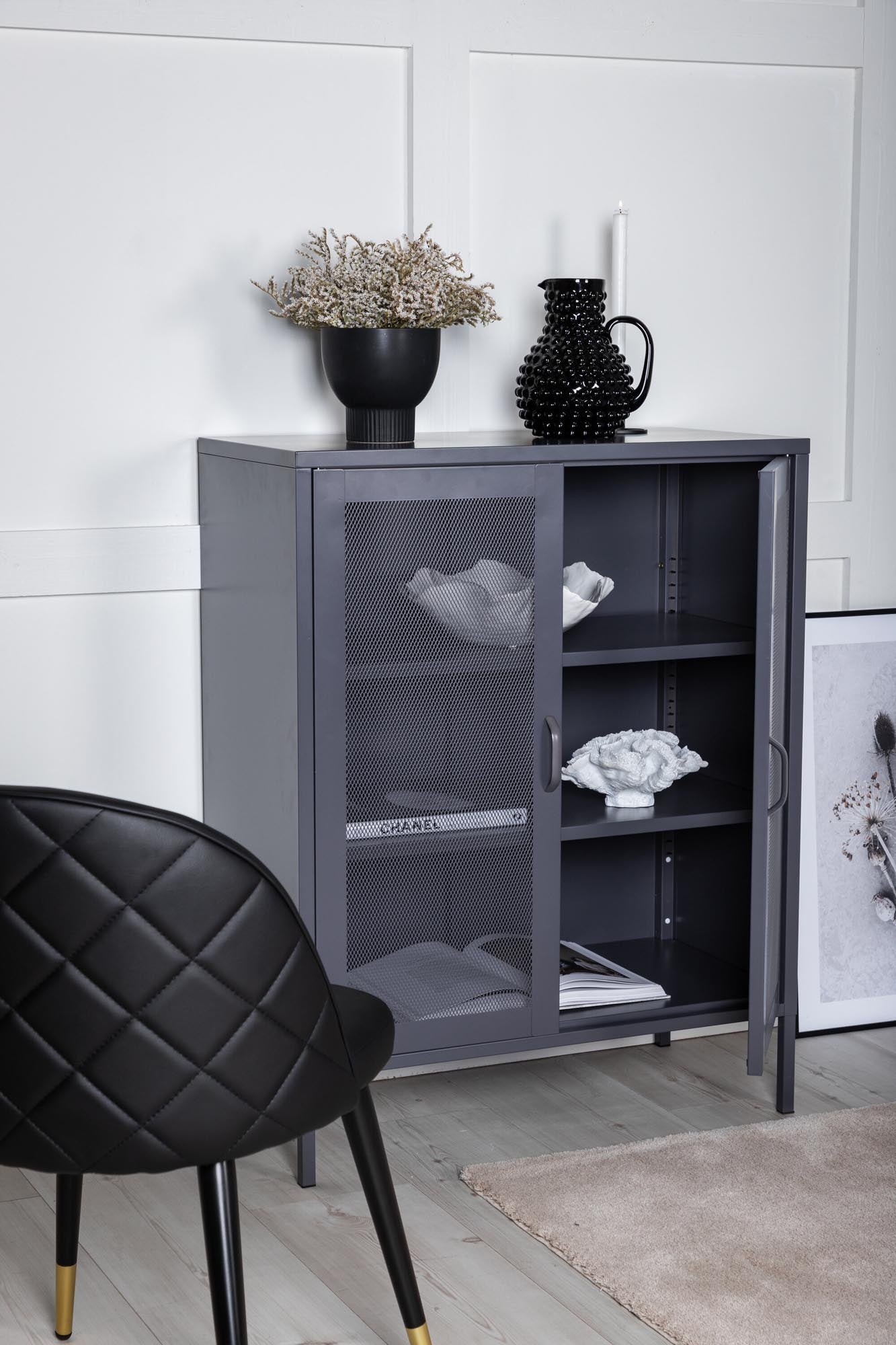 Mischa Kabinett in Grau präsentiert im Onlineshop von KAQTU Design AG. Cabinet ist von Venture Home