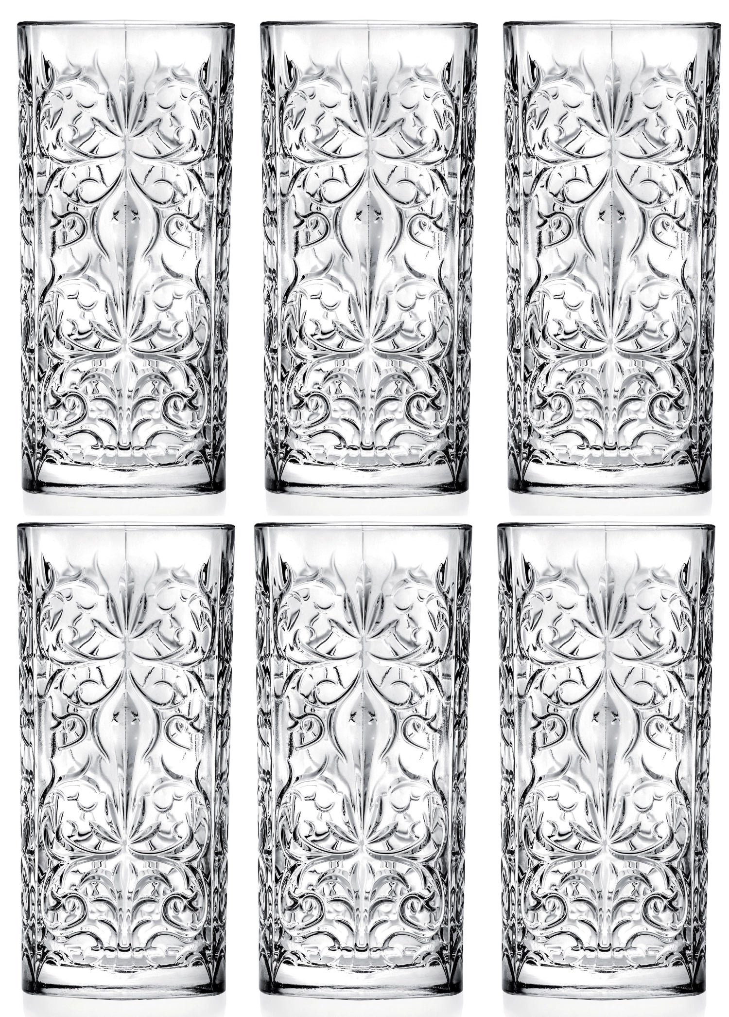 6er Set Tattoo Hb Becher Ø7 H15 cm, 37cl