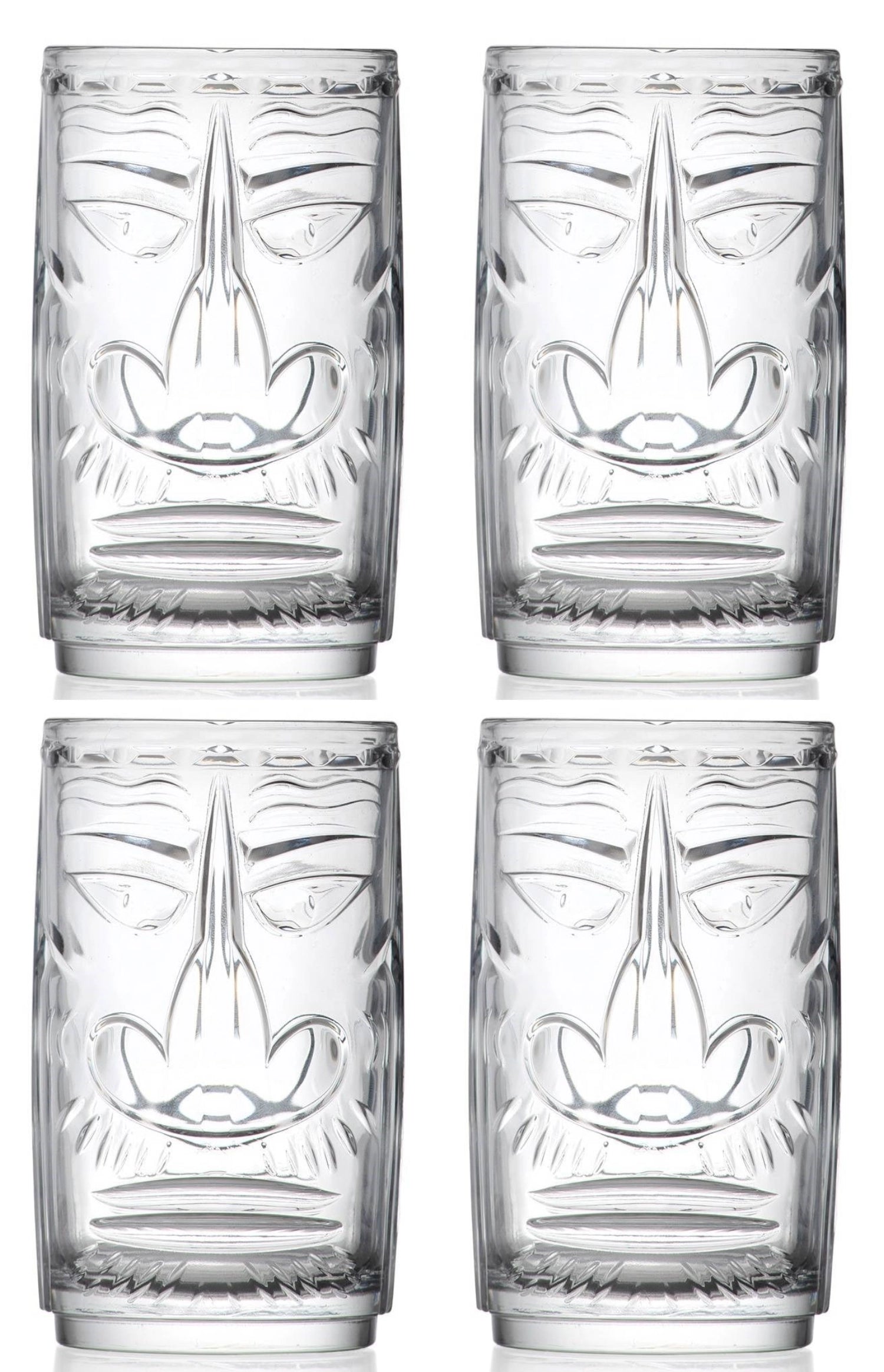 Elegantes 4er Set Tiki Etruria Tumbler von RCR, perfekt für Cocktails und stilvolle Getränkepräsentation bei jedem Anlass.