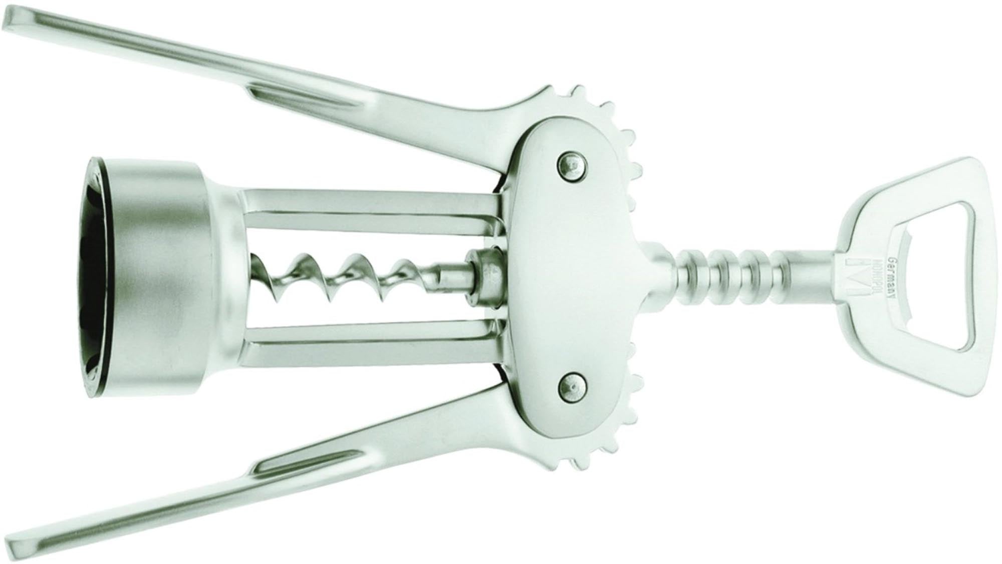 Der edelmattierte Hebelkorkenzieher Fino von Westmark (20x7,5x4 cm) ist das ideale Barzubehör für Barkeeper und Weinliebhaber. Ergonomisch, stabil und pflegeleicht.