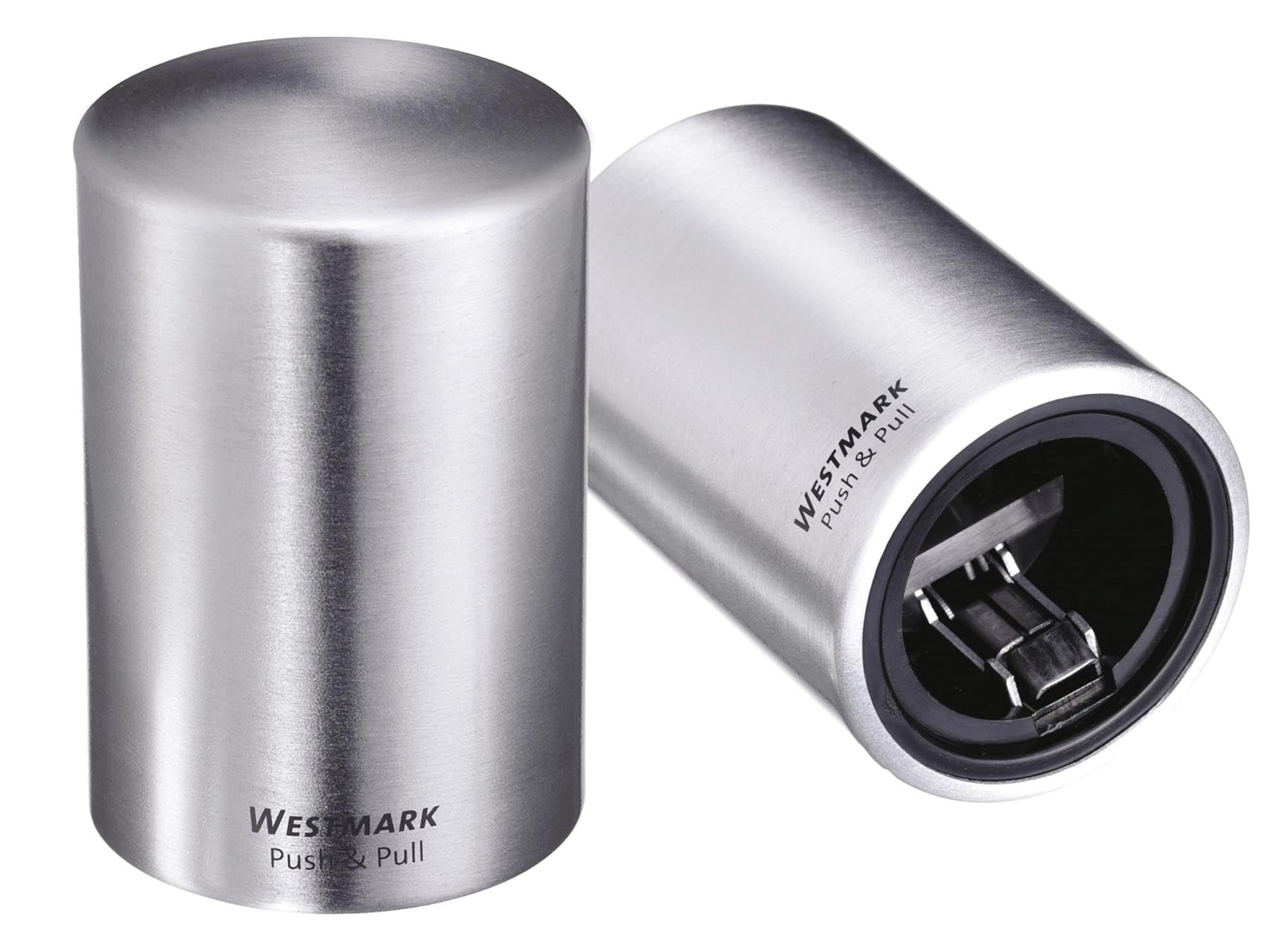 Entdecken Sie den Kapselheber Push n Pull von Westmark – ein ergonomisches, langlebiges Werkzeug aus Edelstahl für müheloses Flaschenöffnen. Ideal für Küche und Feiern!