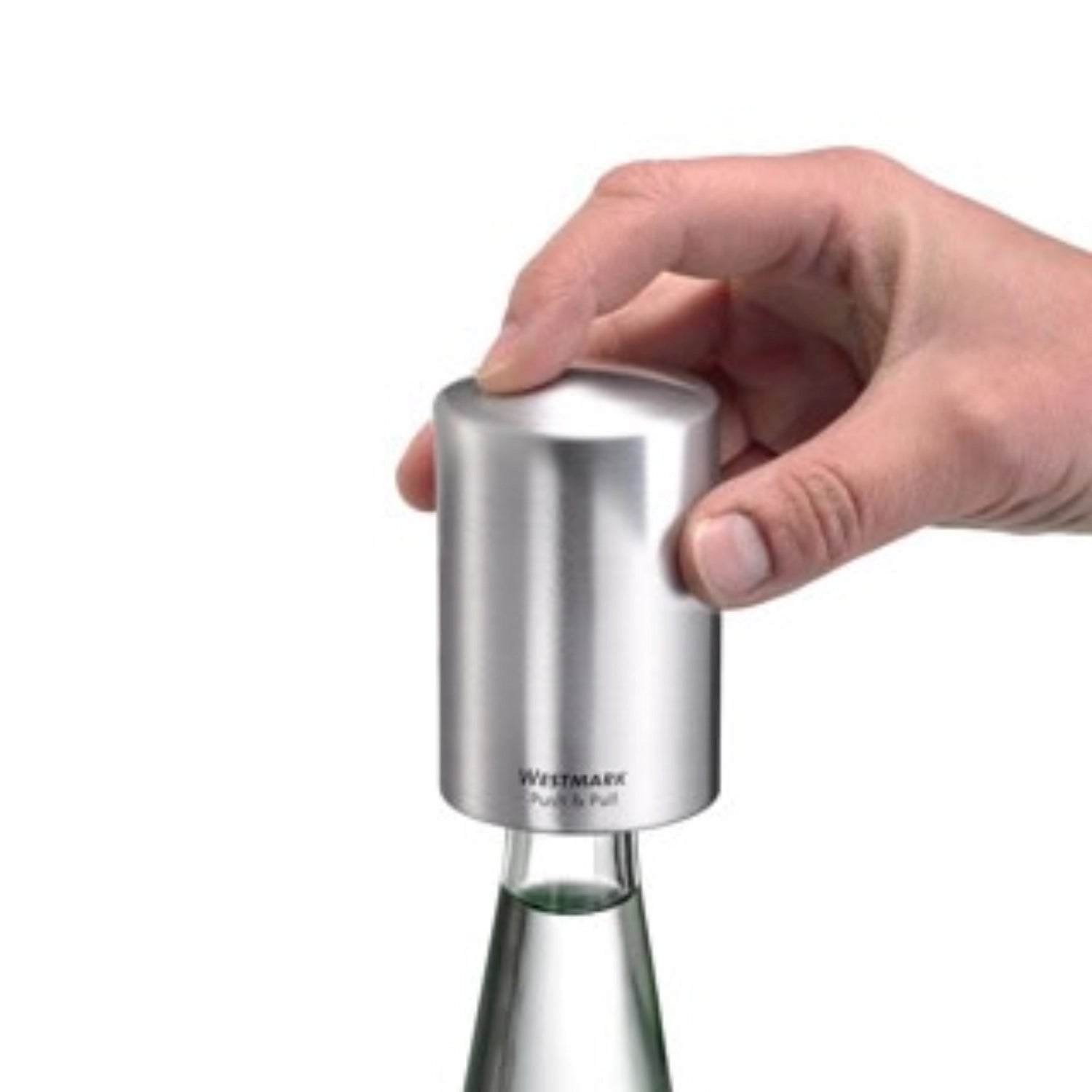 Eleganter Kapselheber Push n Pull von Westmark, ideal für das einfache Öffnen von Flaschen mit Kapseln, kombiniert Funktionalität und modernes Design.