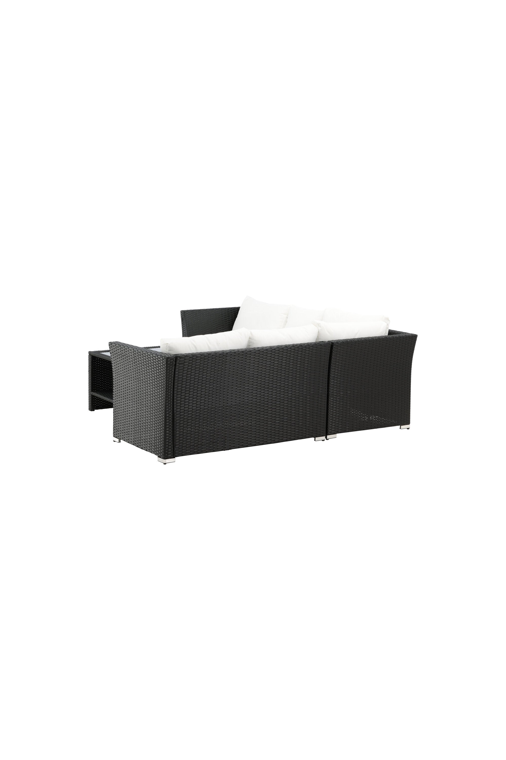 Haiti Ecksofa Outdoorset 70cm in Schwarz / Weiss präsentiert im Onlineshop von KAQTU Design AG. Loungeset ist von Venture Home