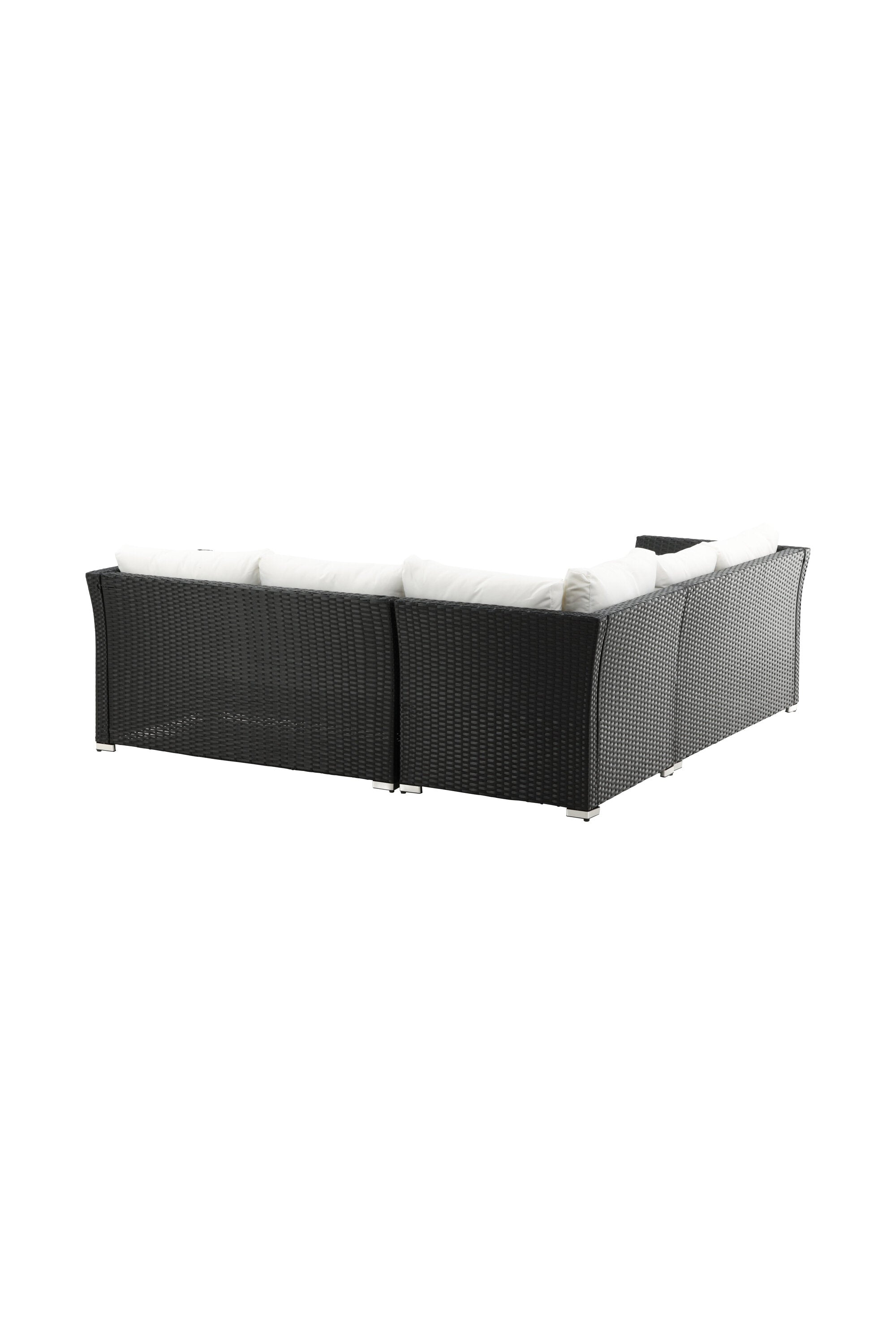 Haiti Ecksofa Outdoorset 70cm in Schwarz / Weiss präsentiert im Onlineshop von KAQTU Design AG. Loungeset ist von Venture Home