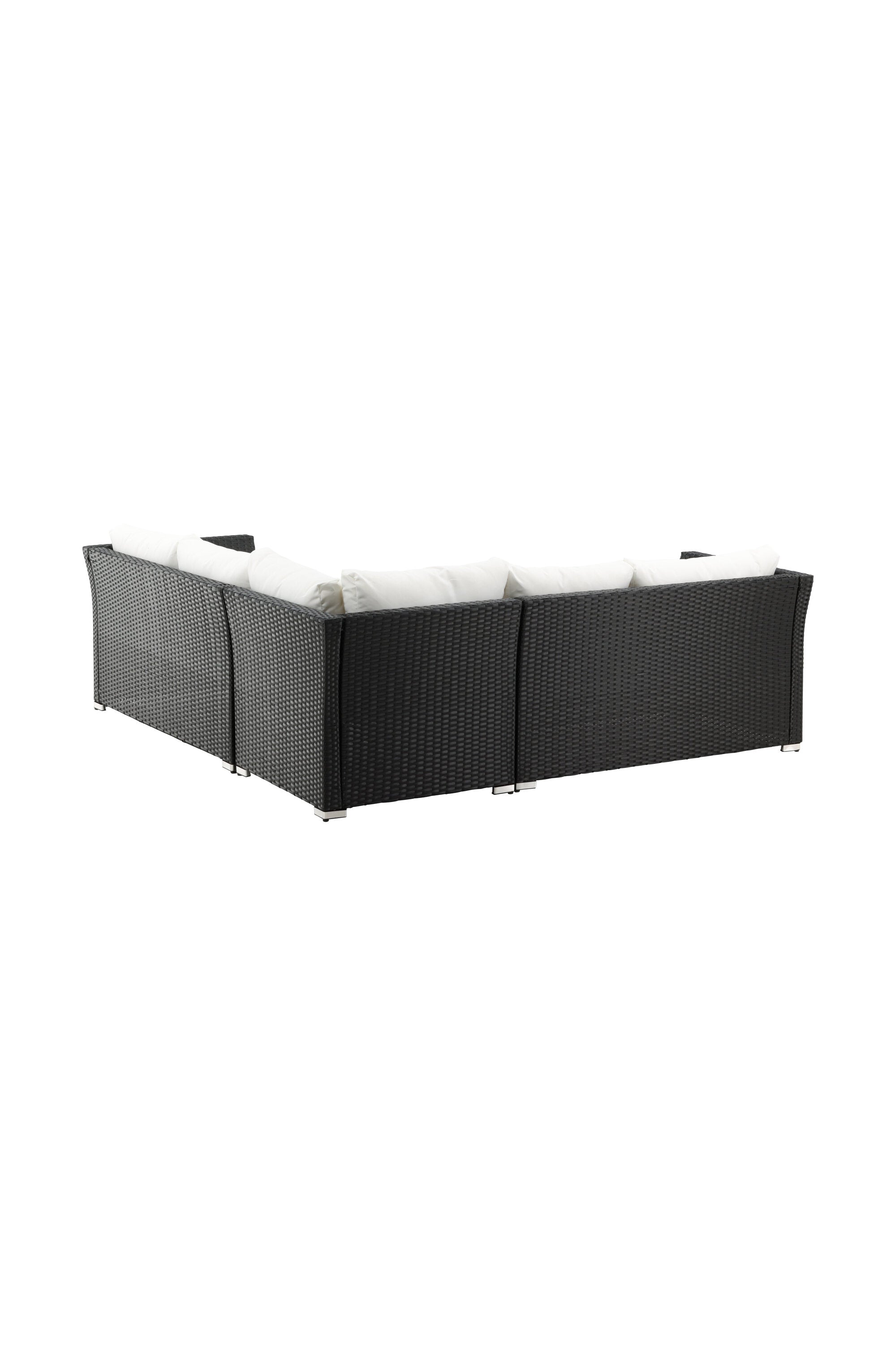 Haiti Ecksofa Outdoorset 70cm in Schwarz / Weiss präsentiert im Onlineshop von KAQTU Design AG. Loungeset ist von Venture Home