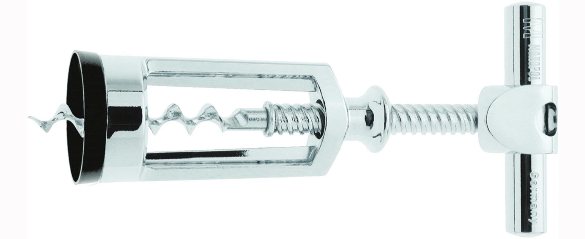 Entdecken Sie den edelmattierten Glockenkorkenzieher Chianti von Westmark. Kompakt, robust und stilvoll – das perfekte Weinzubehör für jeden Weinliebhaber!