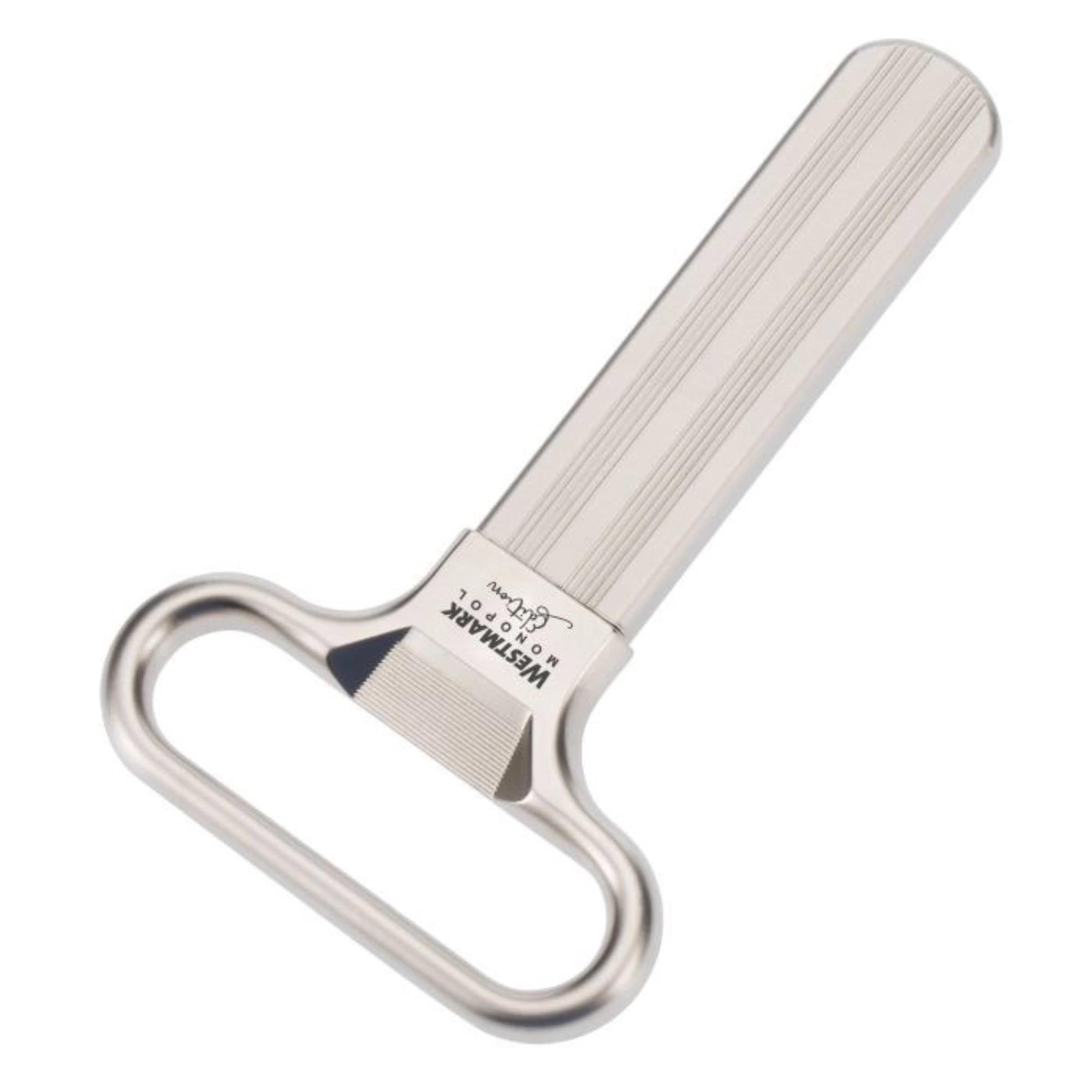 Stilvoller Ah-So Korkenzieher von Westmark, edelmattiert, 11x6.5x1cm, perfekt für Weinflaschen und Korken.