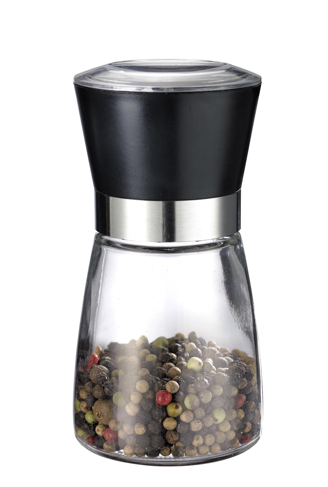Entdecken Sie die Westmark Gewürzmühle mit Keramikmahlwerk (D6.5x13.5cm) – ideal für Pfeffer, Salz und Kräuter. Verstellbarer Mahlgrad, stilvolles Design!