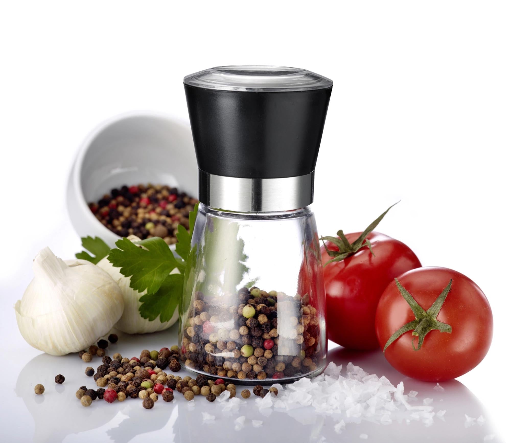 Hochwertige Westmark Gewürzmühle, 6.5x13.5cm, mit robustem Keramikmahlwerk für präzises und gleichmässiges Mahlen von Gewürzen.