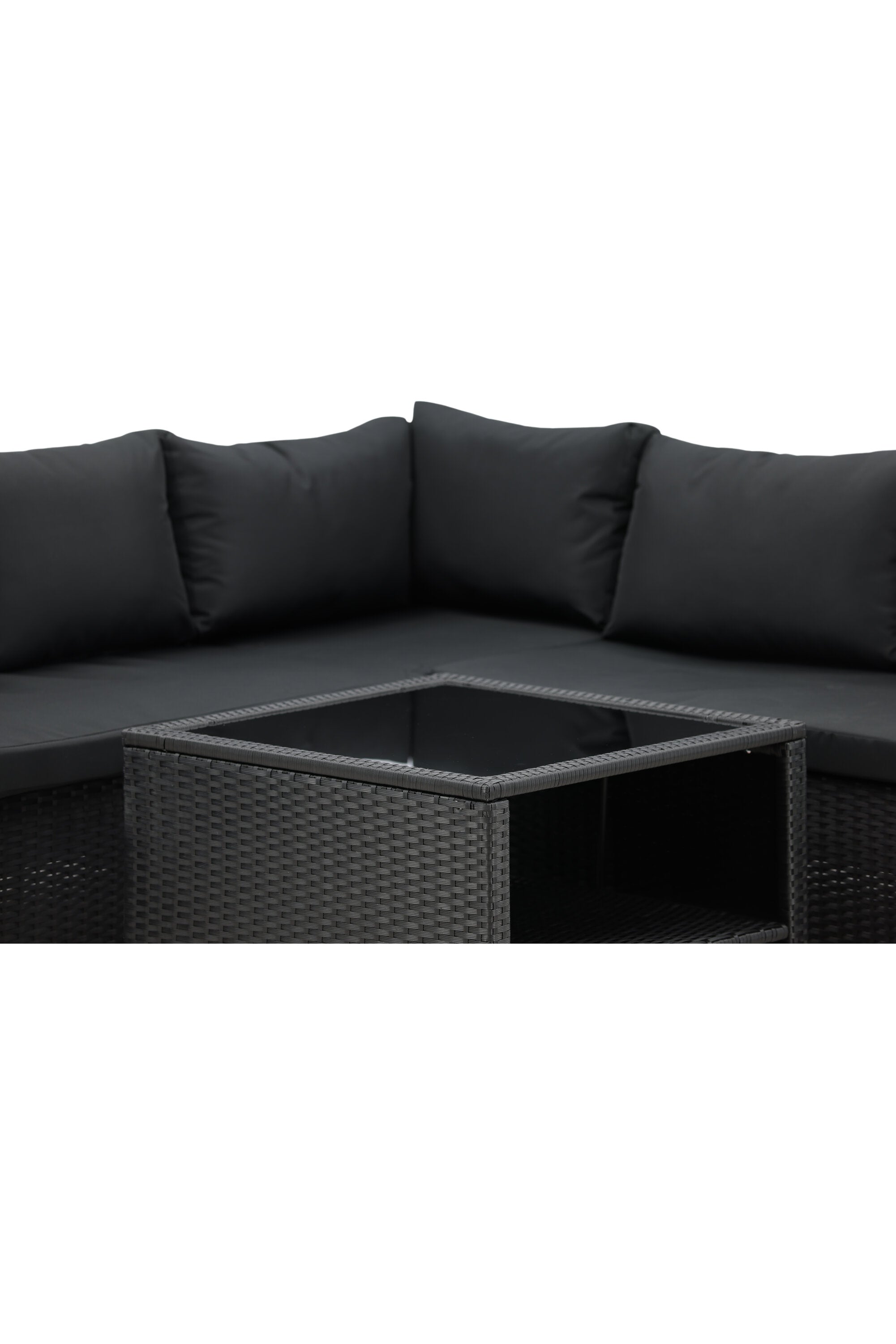 Haiti Ecksofa Outdoorset 70cm in Schwarz präsentiert im Onlineshop von KAQTU Design AG. Loungeset ist von Venture Home