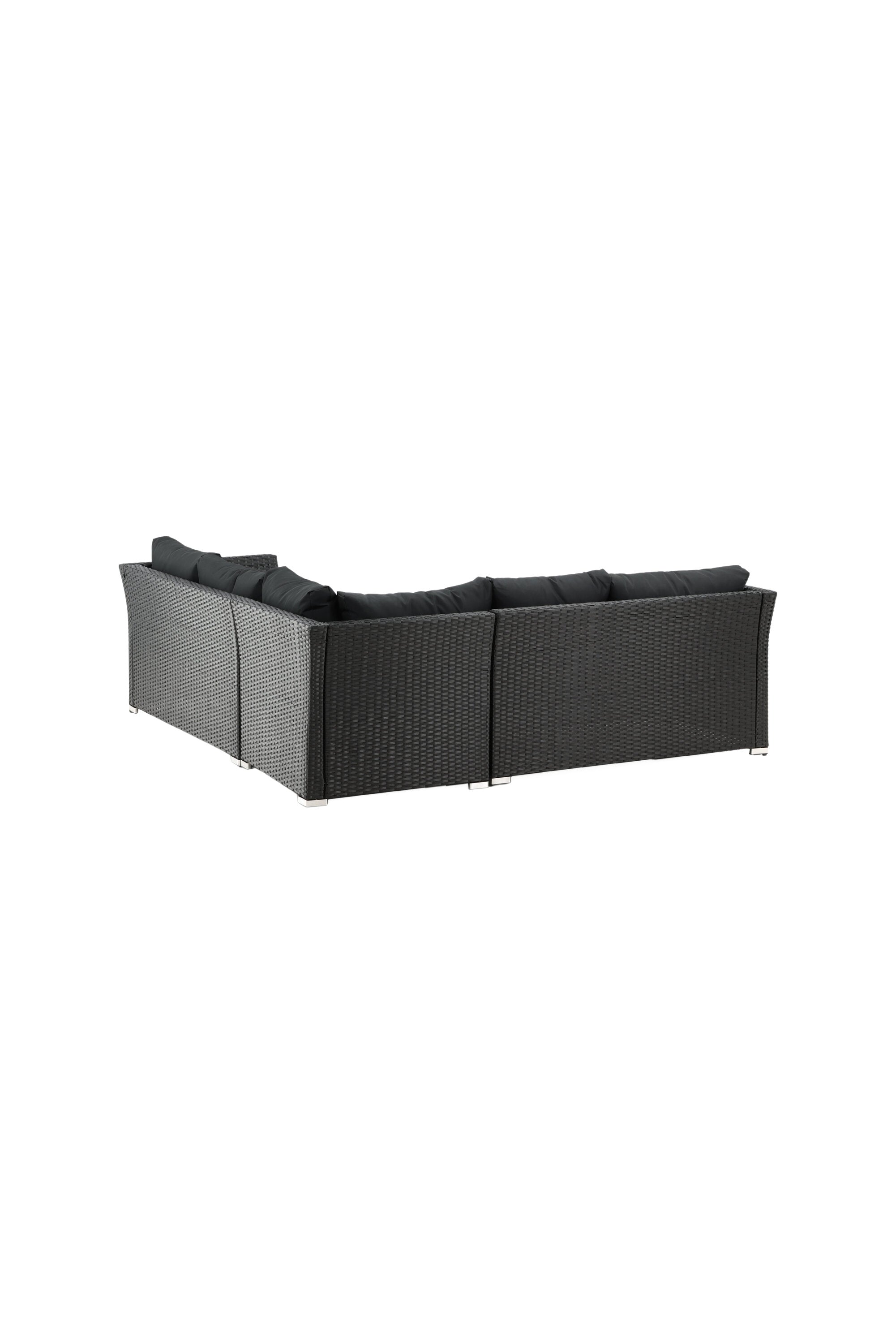 Haiti Ecksofa Outdoorset 70cm in Schwarz präsentiert im Onlineshop von KAQTU Design AG. Loungeset ist von Venture Home