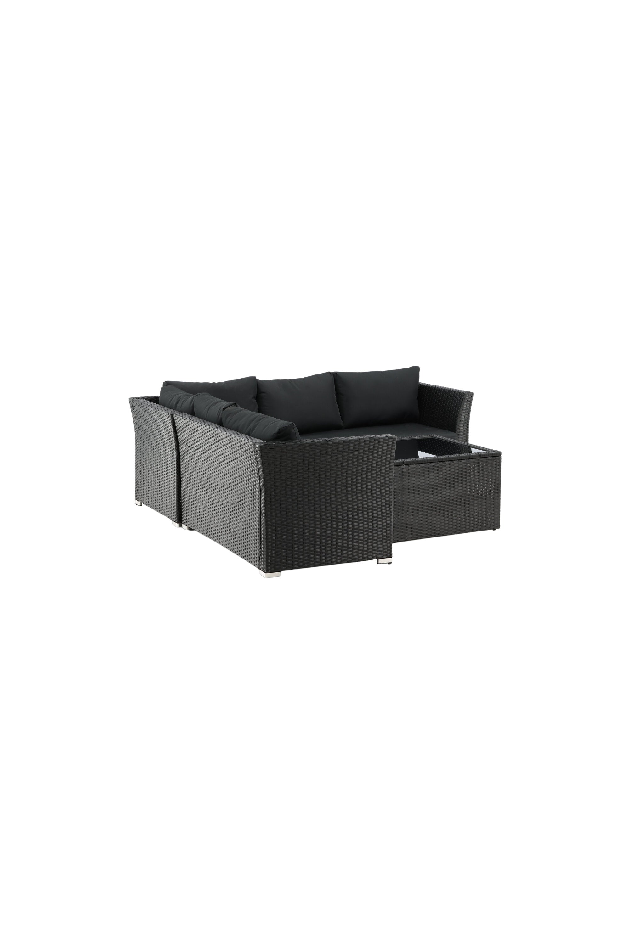 Haiti Ecksofa Outdoorset 70cm in Schwarz präsentiert im Onlineshop von KAQTU Design AG. Loungeset ist von Venture Home