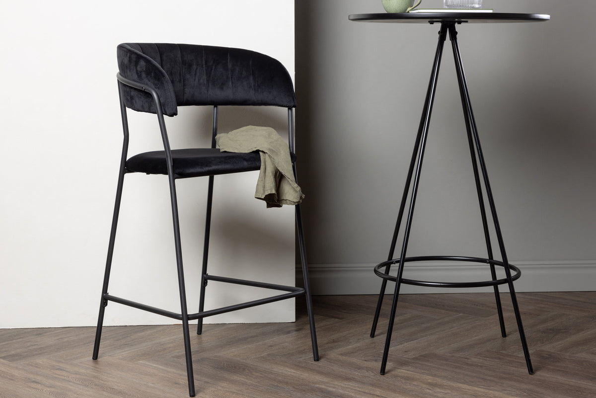 Lui Barstuhl in Schwarz präsentiert im Onlineshop von KAQTU Design AG. Barstuhl ist von Venture Home