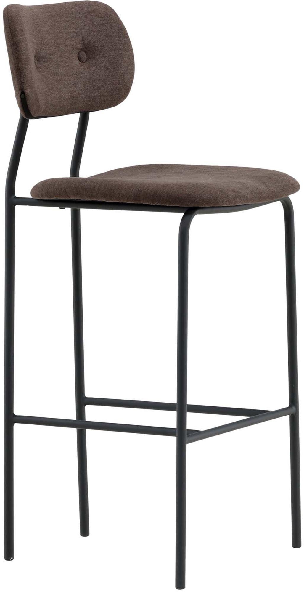 Ralf Barstuhl von Venture Home: Skandinavisches Design, gepolsterte Sitzfläche und robustes Stahlgestell für stilvolles Wohnen und Komfort.