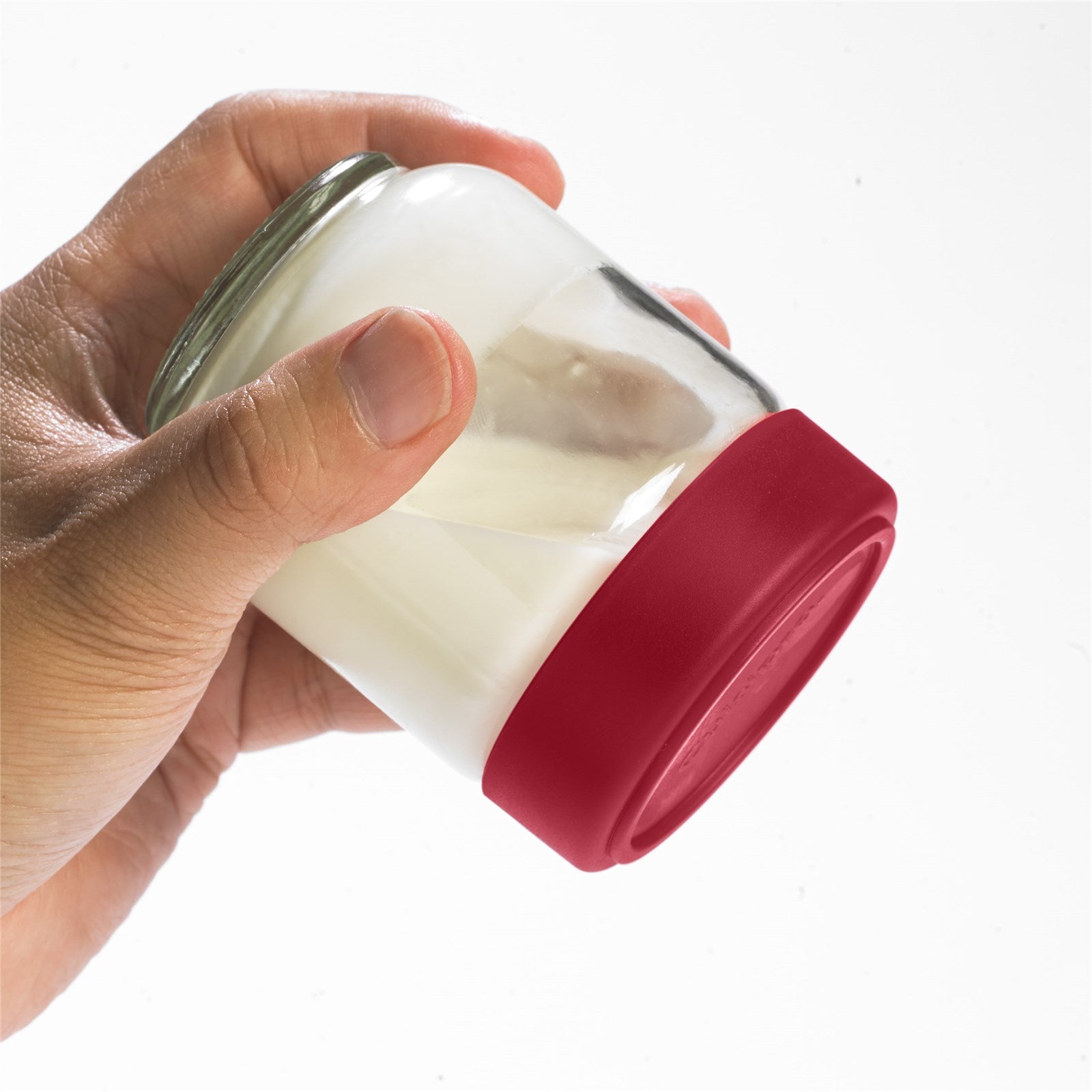 Praktisches Vorratsgläser Set von Cuisipro: 4 hochwertige, stapelbare Gläser (160 ml) mit hermetischen Deckeln für optimale Frische und Ordnung.