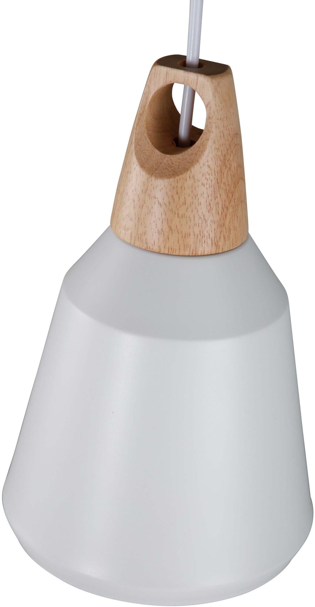 Nao Pendelleuchte von Venture Home: Elegante Kombination aus Schwarz und Walnuss, ideal für stilvolle Akzente und harmonische Beleuchtung.