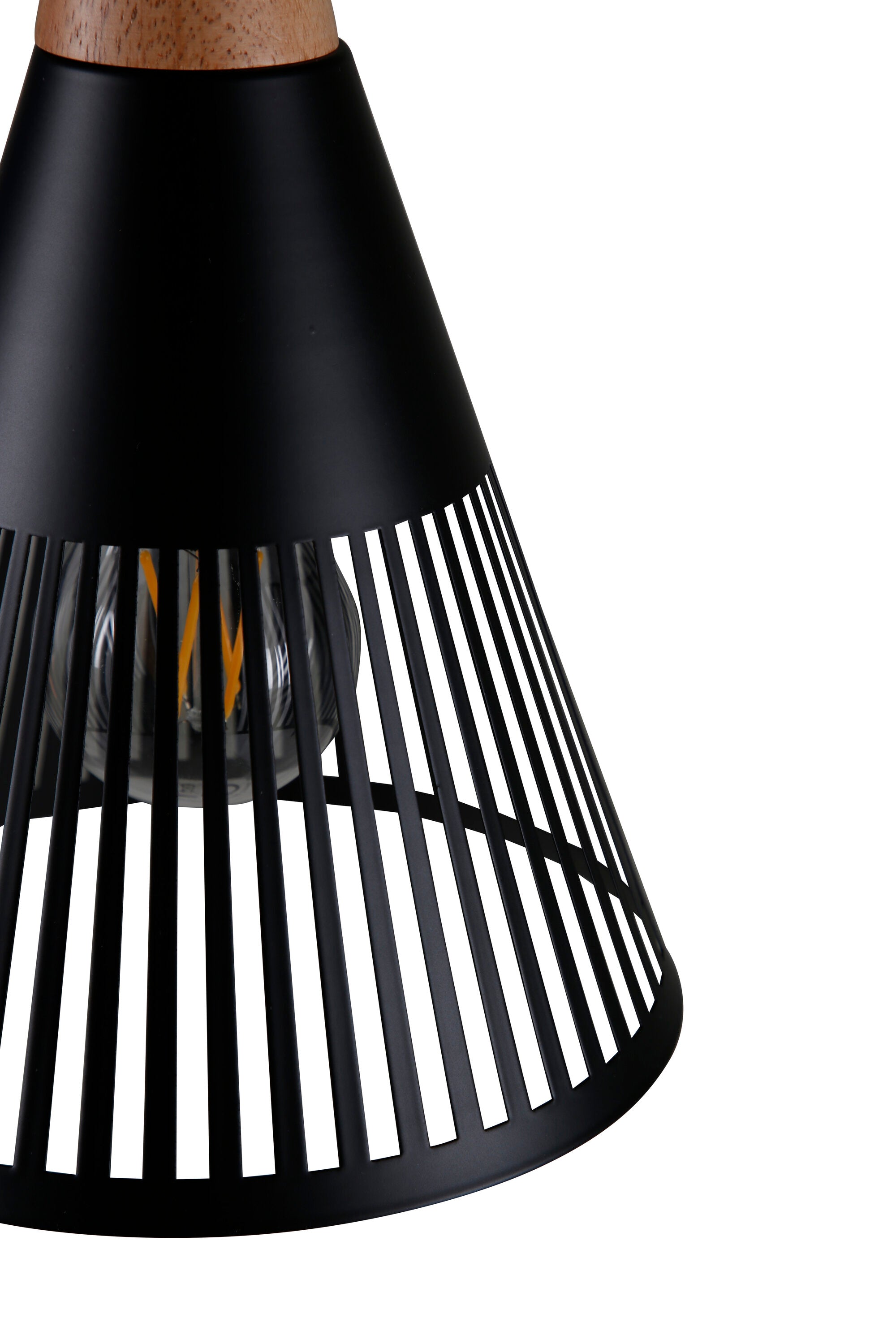 Gruid Pendelleuchte: Stilvolle Beleuchtung mit Walnussholz-Details.