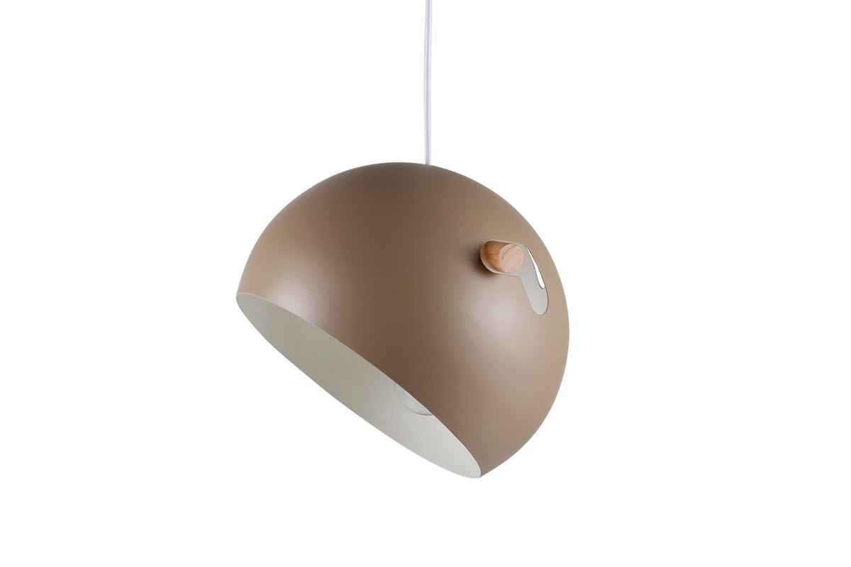 Tubbie Pendelleuchte in Beige präsentiert im Onlineshop von KAQTU Design AG. Pendelleuchte ist von Venture Home
