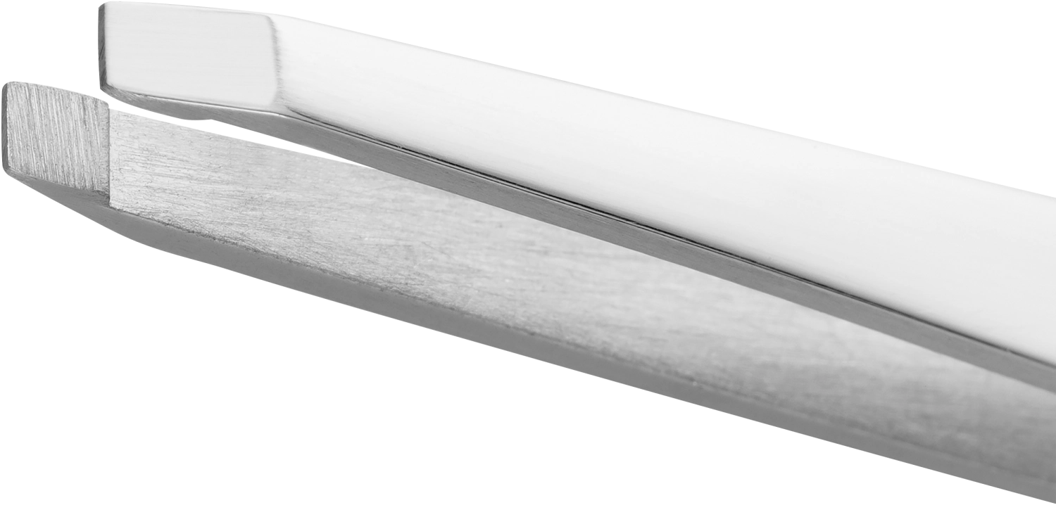 Hochwertige, polierte gerade Pinzette von Zwilling Beauty, 90mm lang, ideal für präzise Körperpflege und Augenbrauenstyling.