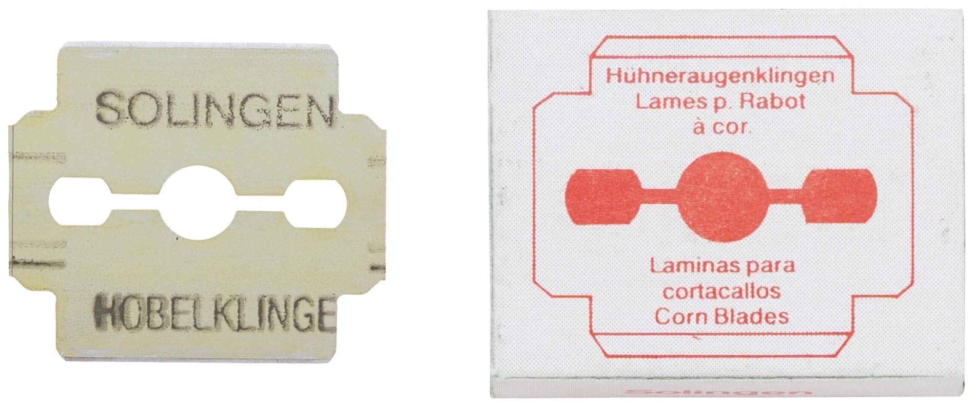 Entdecken Sie die hochwertigen Hornhauthobelklingen von Zwilling Beauty. Ideal für professionelle Fusspflege, langlebig und präzise. 2x10 Klingen, 33x25 mm.