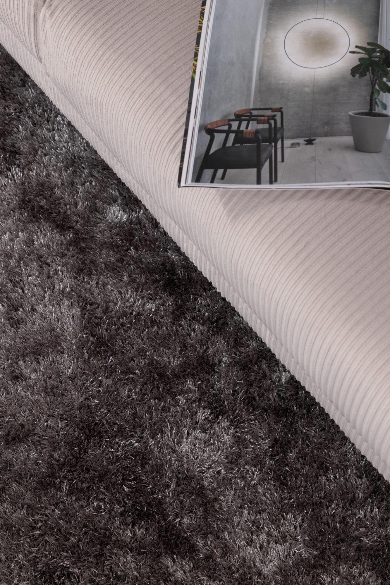 Mattis Teppich in Grau präsentiert im Onlineshop von KAQTU Design AG. Teppich ist von Venture Home