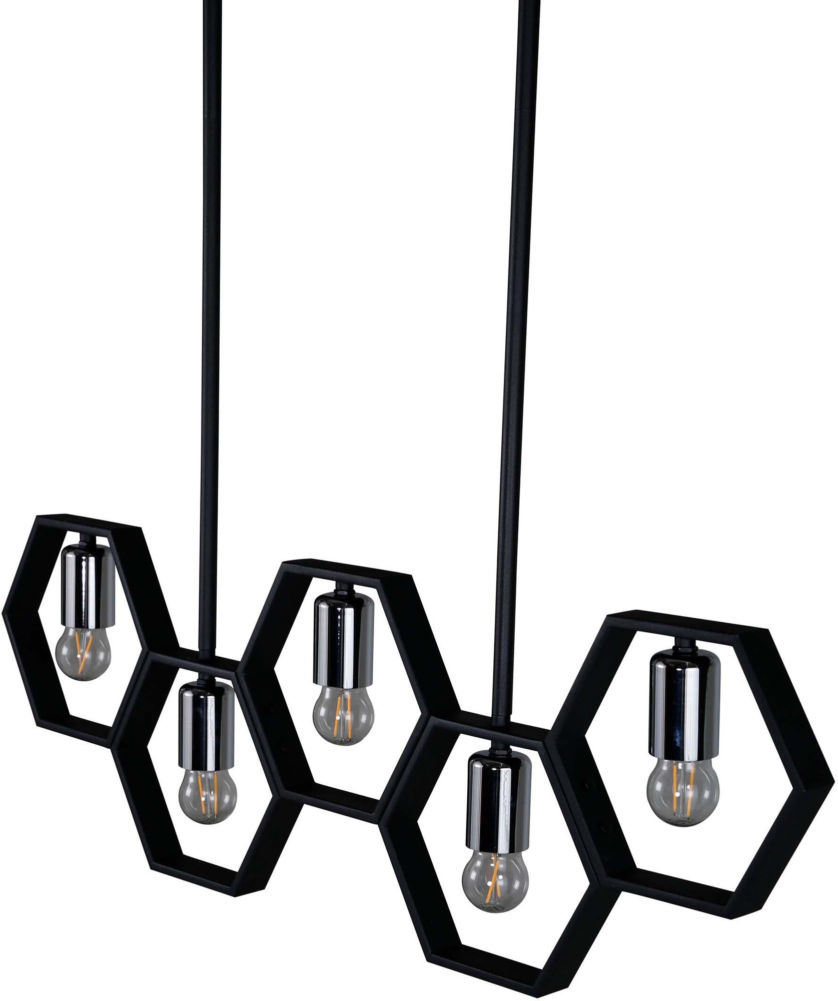 Queen B Pendelleuchte in Schwarz präsentiert im Onlineshop von KAQTU Design AG. Pendelleuchte ist von Venture Home