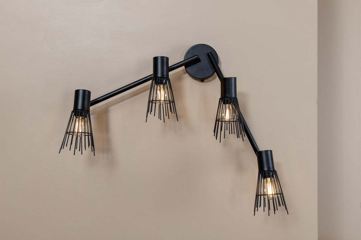 Pico Wandleuchte in Schwarz präsentiert im Onlineshop von KAQTU Design AG. Wandleuchte ist von Venture Home