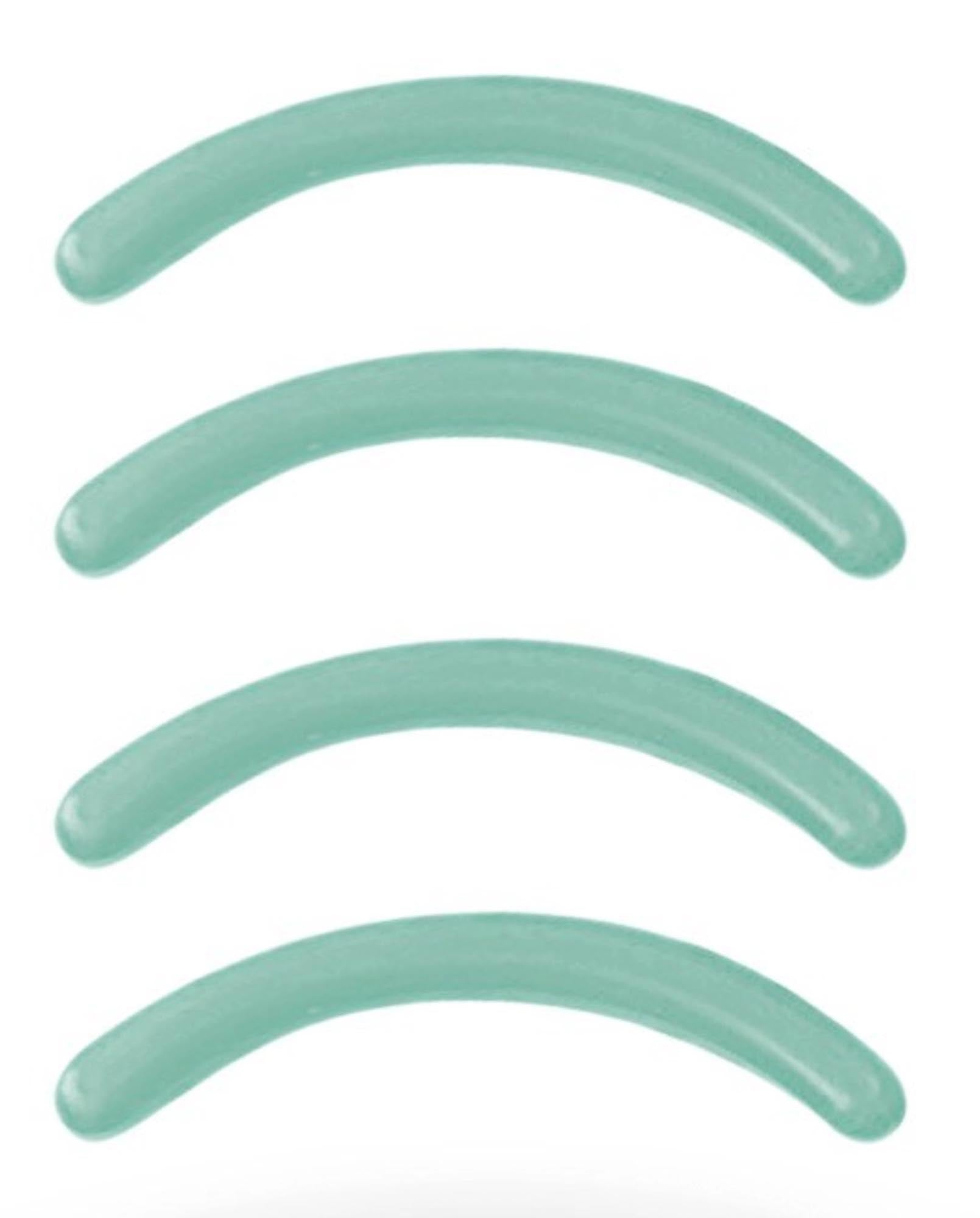 Hochwertige Silikon-Ersatzpads für Zwilling Wimpernzange, sanft, langlebig, hygienisch, 4er-Pack für perfekte Wimpernpflege.