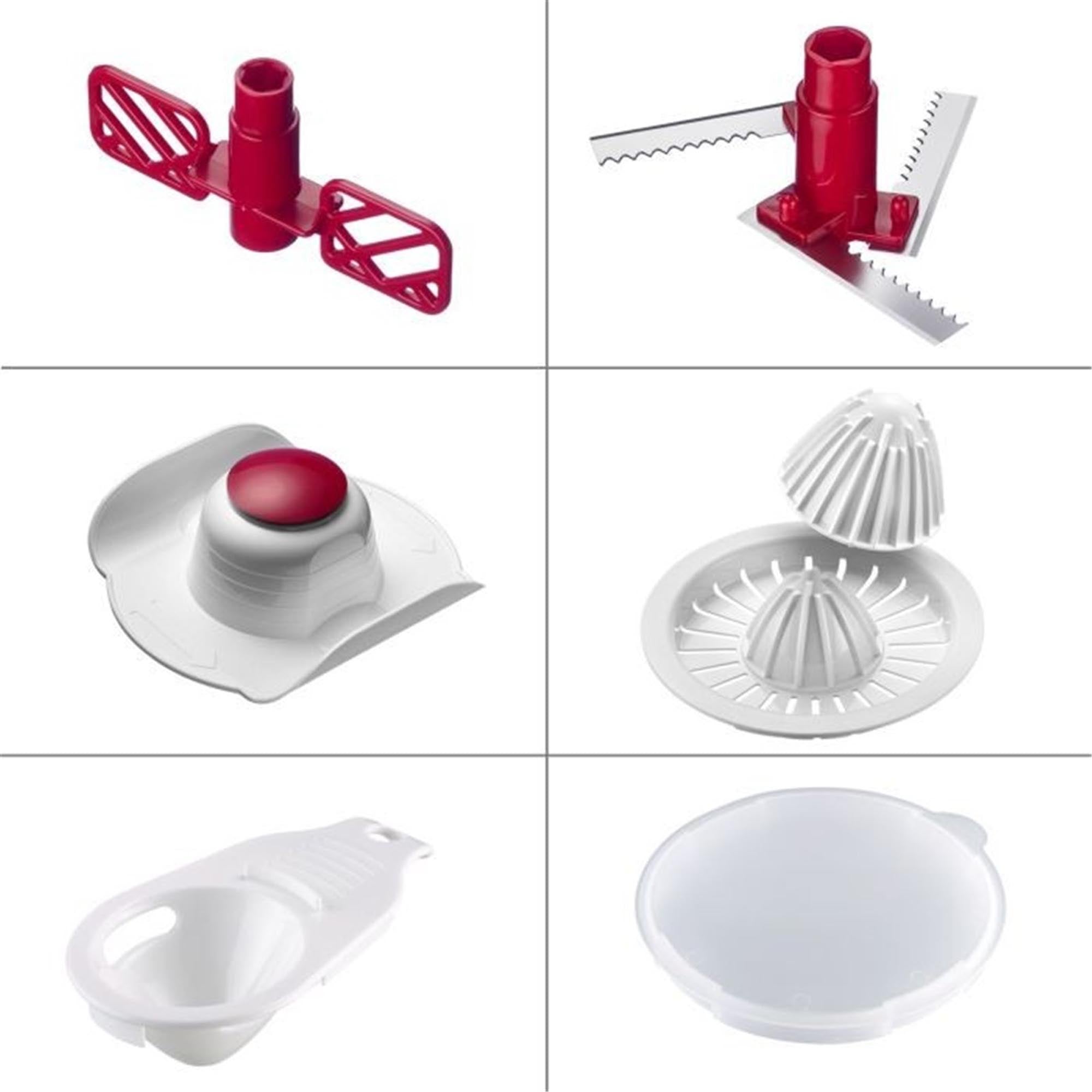 Kompakte Küchenmaschine Multi-Kulti von Westmark, ideal für vielseitige Küchenaufgaben, Masse: 26.4x16.8x24.4cm.