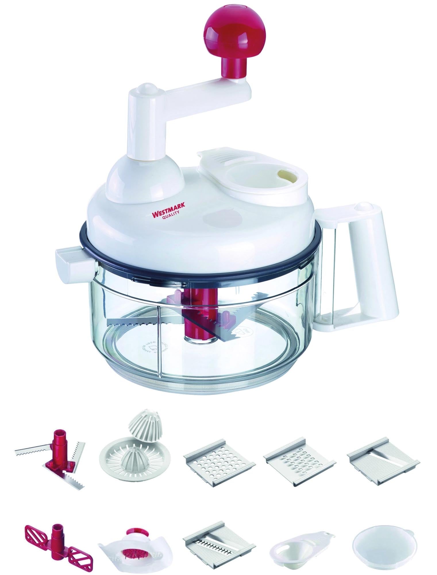 Entdecken Sie die Westmark Küchenmaschine Multi-Kulti (26,4x16,8x24,4cm) – Ihr vielseitiger Küchenhelfer für effizientes Kochen, Teig kneten und mehr!