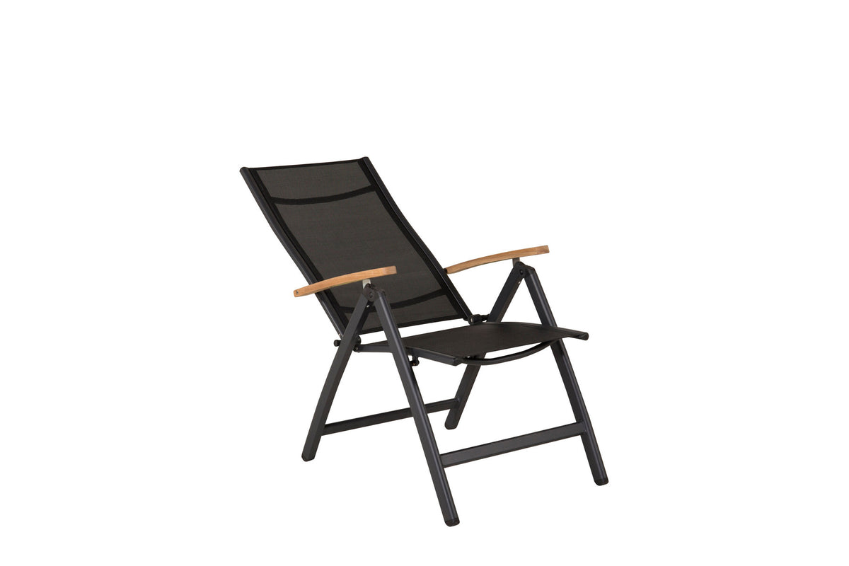 Panama Gartenstuhl Light in Schwarz präsentiert im Onlineshop von KAQTU Design AG. Gartenstuhl mit Armlehnen ist von Venture Home
